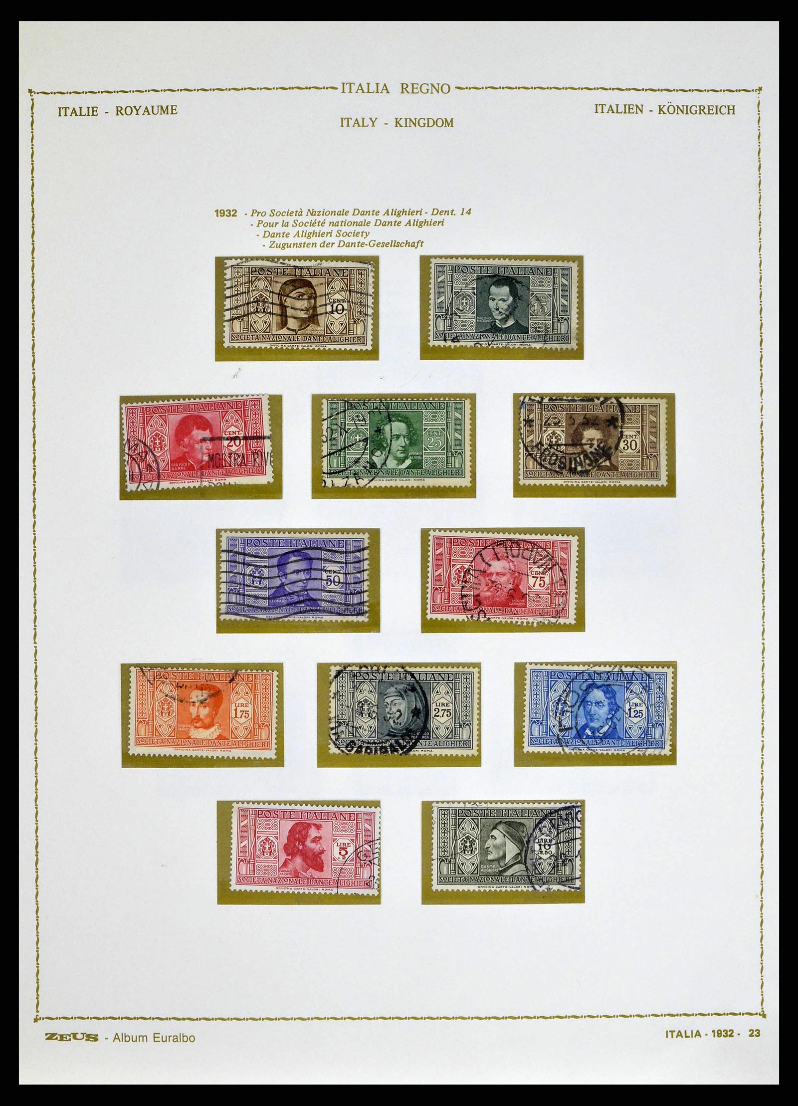 38605 0037 - Stamp collection 38605 Italy 1862-1942.