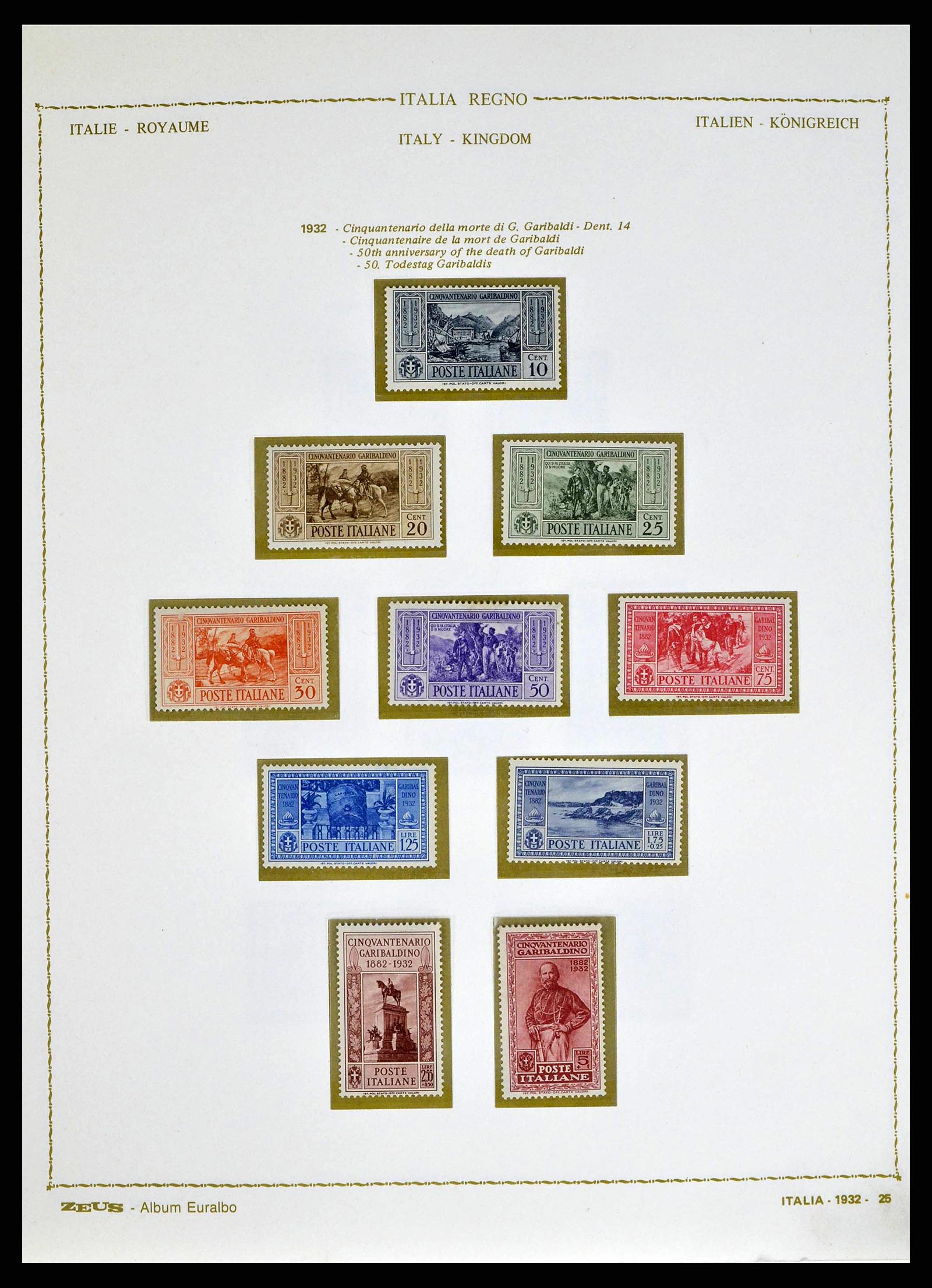 38605 0039 - Stamp collection 38605 Italy 1862-1942.