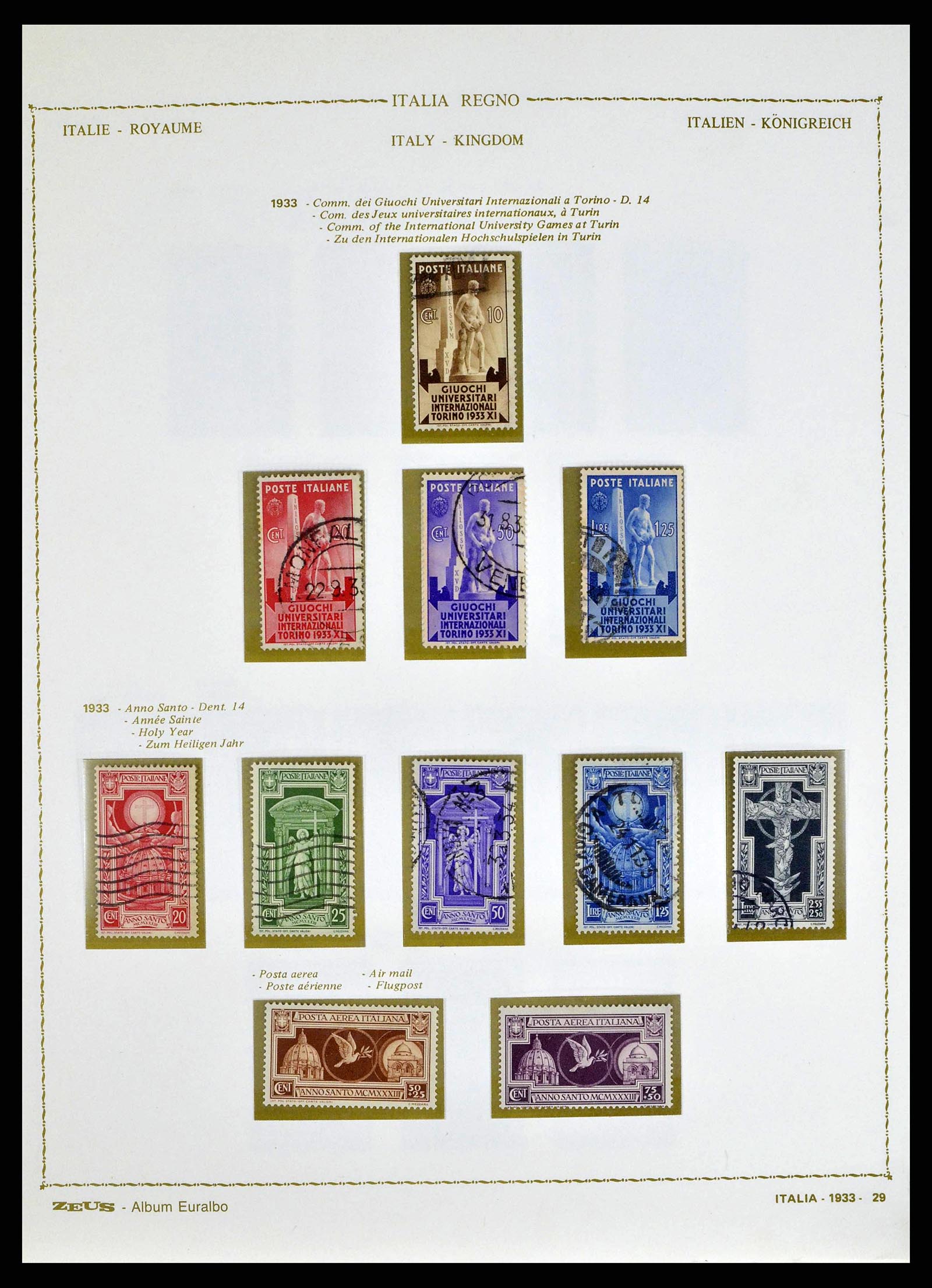 38605 0043 - Stamp collection 38605 Italy 1862-1942.