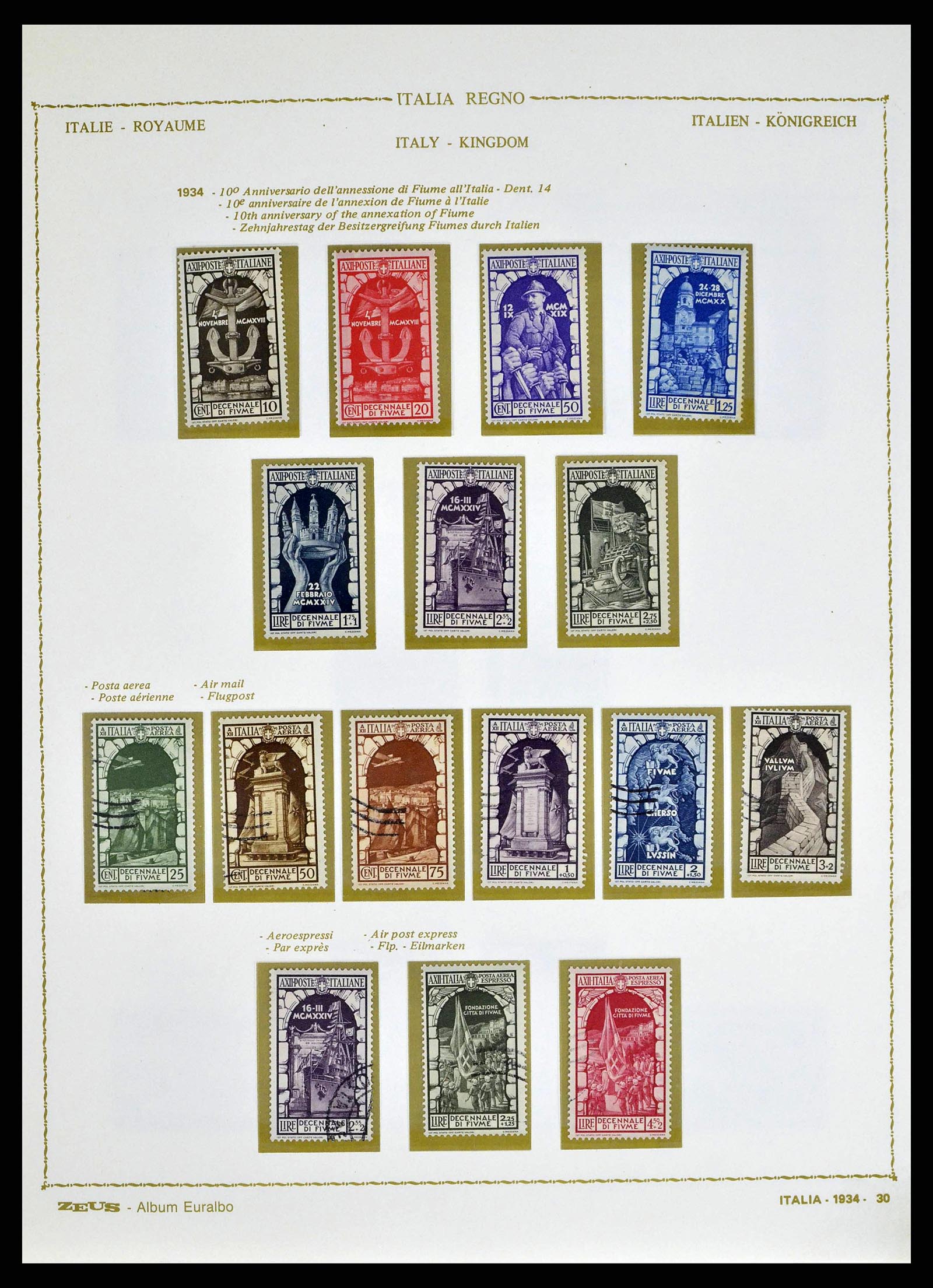 38605 0044 - Stamp collection 38605 Italy 1862-1942.