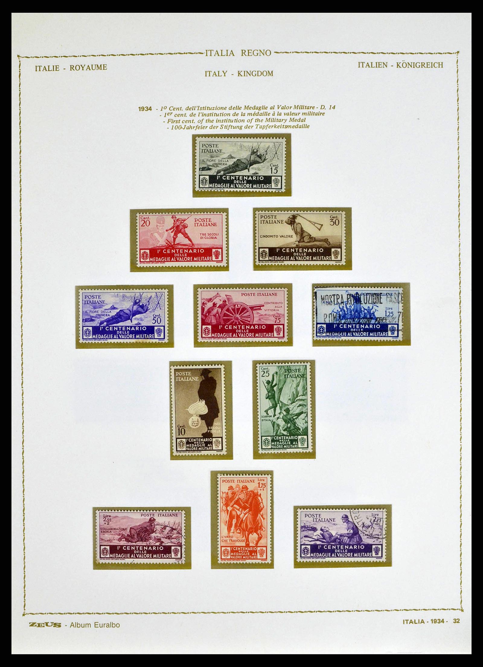 38605 0046 - Stamp collection 38605 Italy 1862-1942.