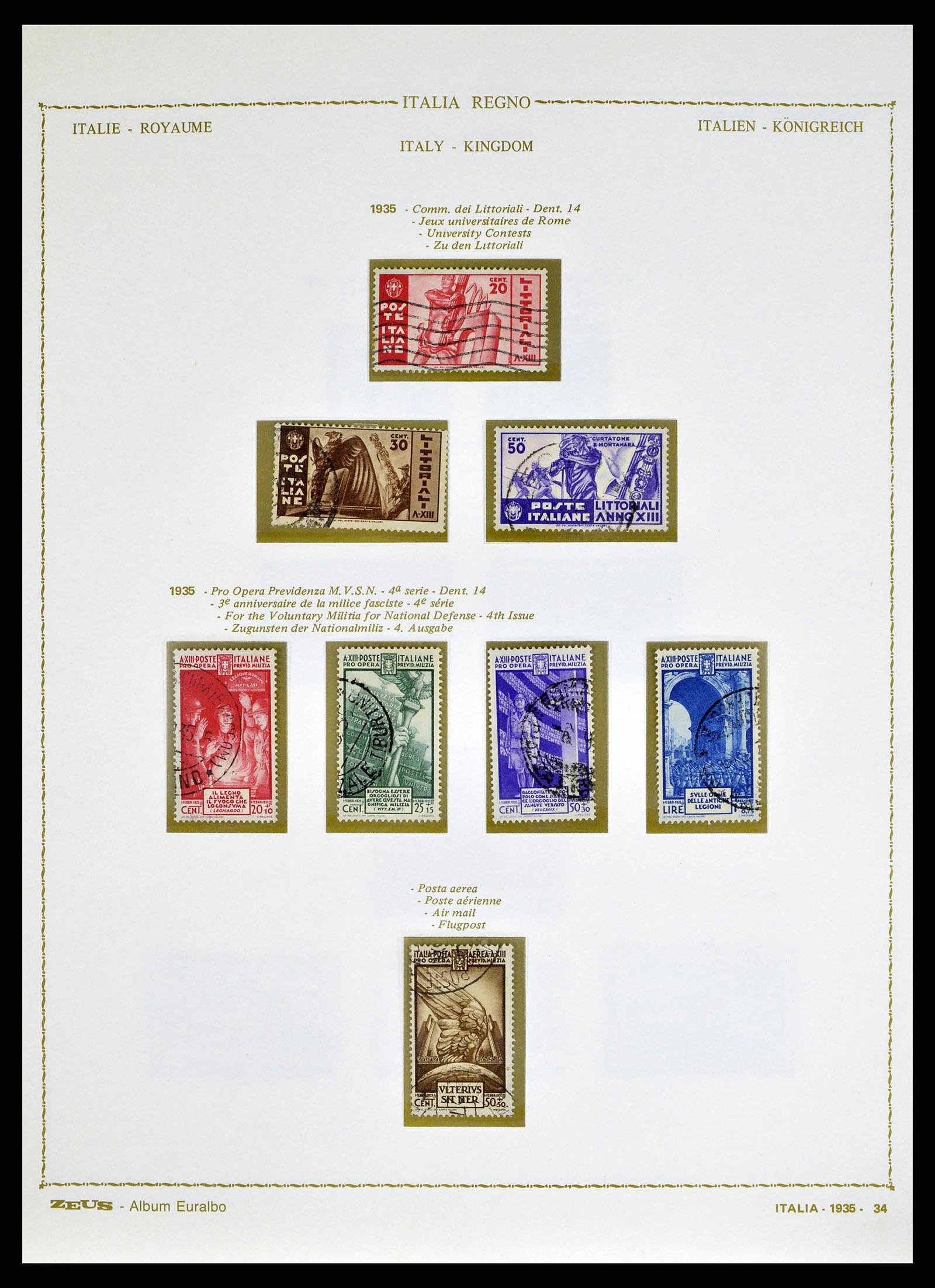 38605 0049 - Stamp collection 38605 Italy 1862-1942.
