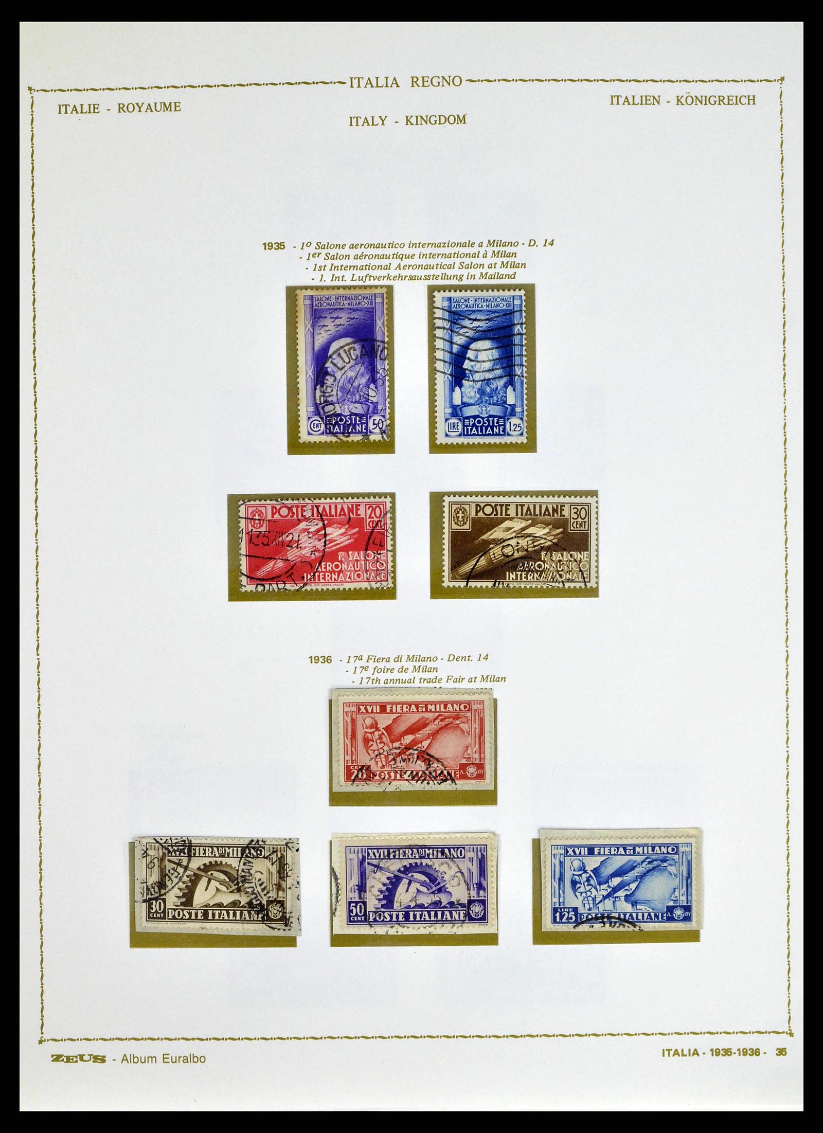 38605 0050 - Stamp collection 38605 Italy 1862-1942.