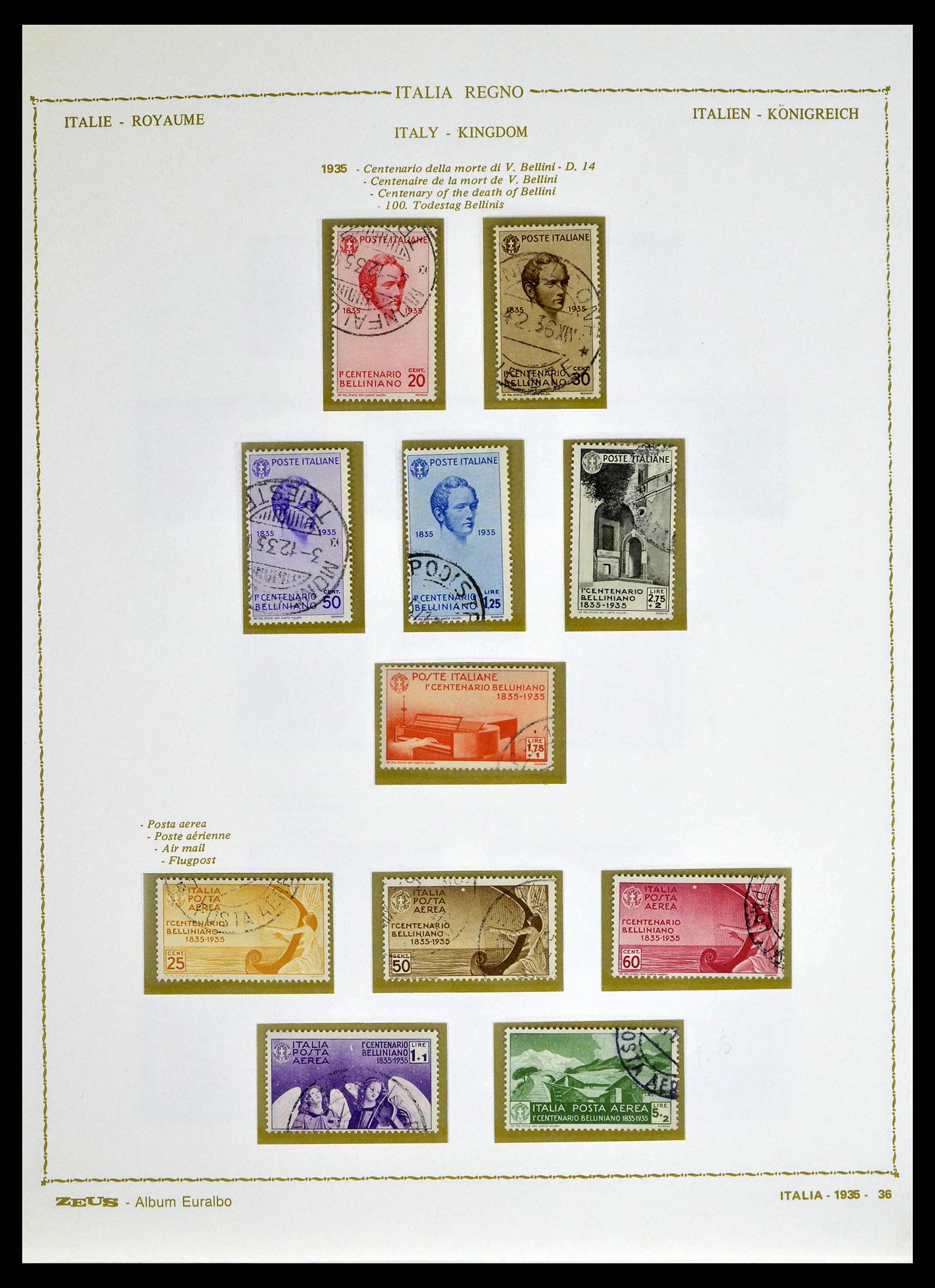 38605 0051 - Stamp collection 38605 Italy 1862-1942.