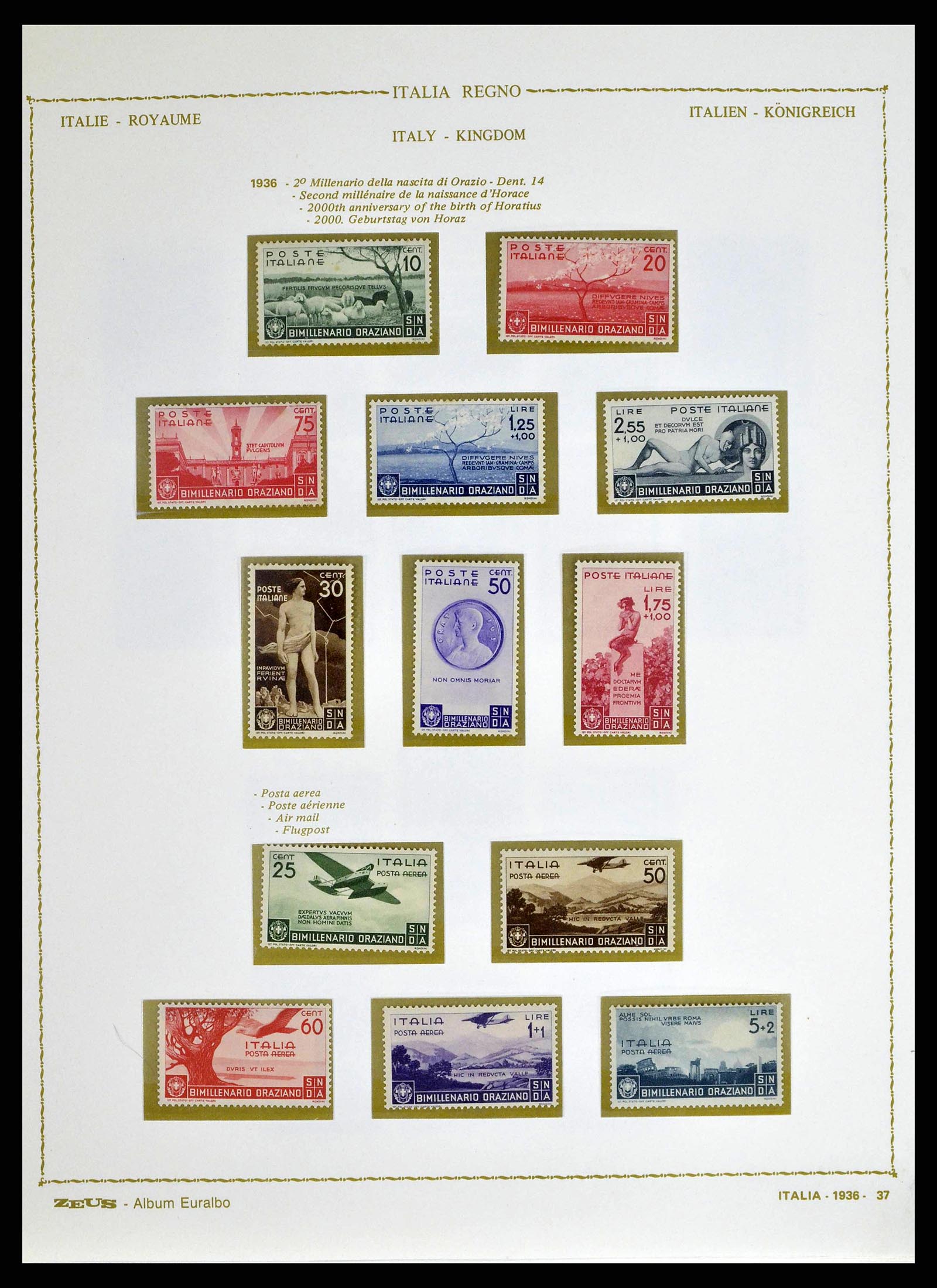 38605 0052 - Stamp collection 38605 Italy 1862-1942.