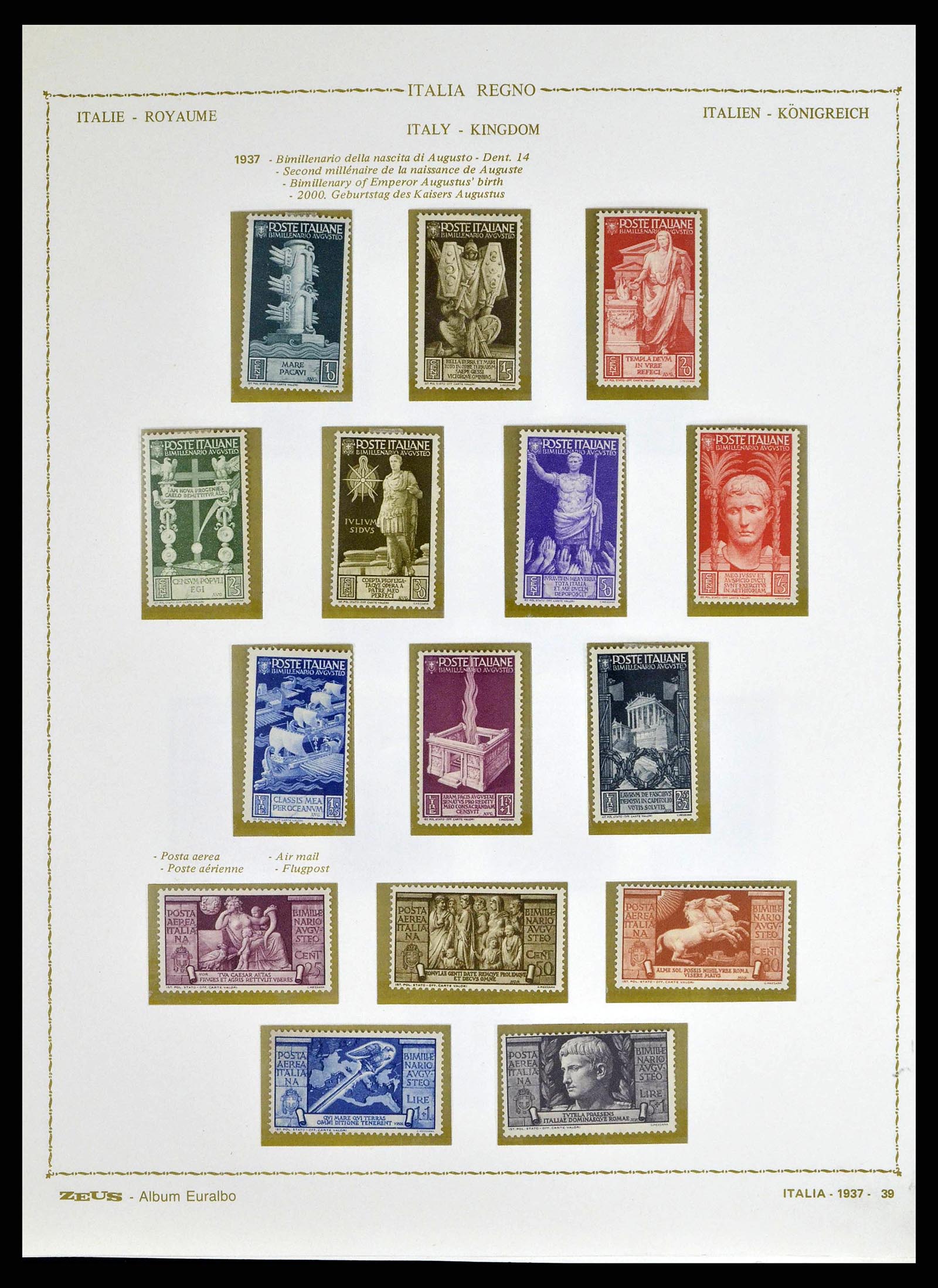 38605 0054 - Stamp collection 38605 Italy 1862-1942.