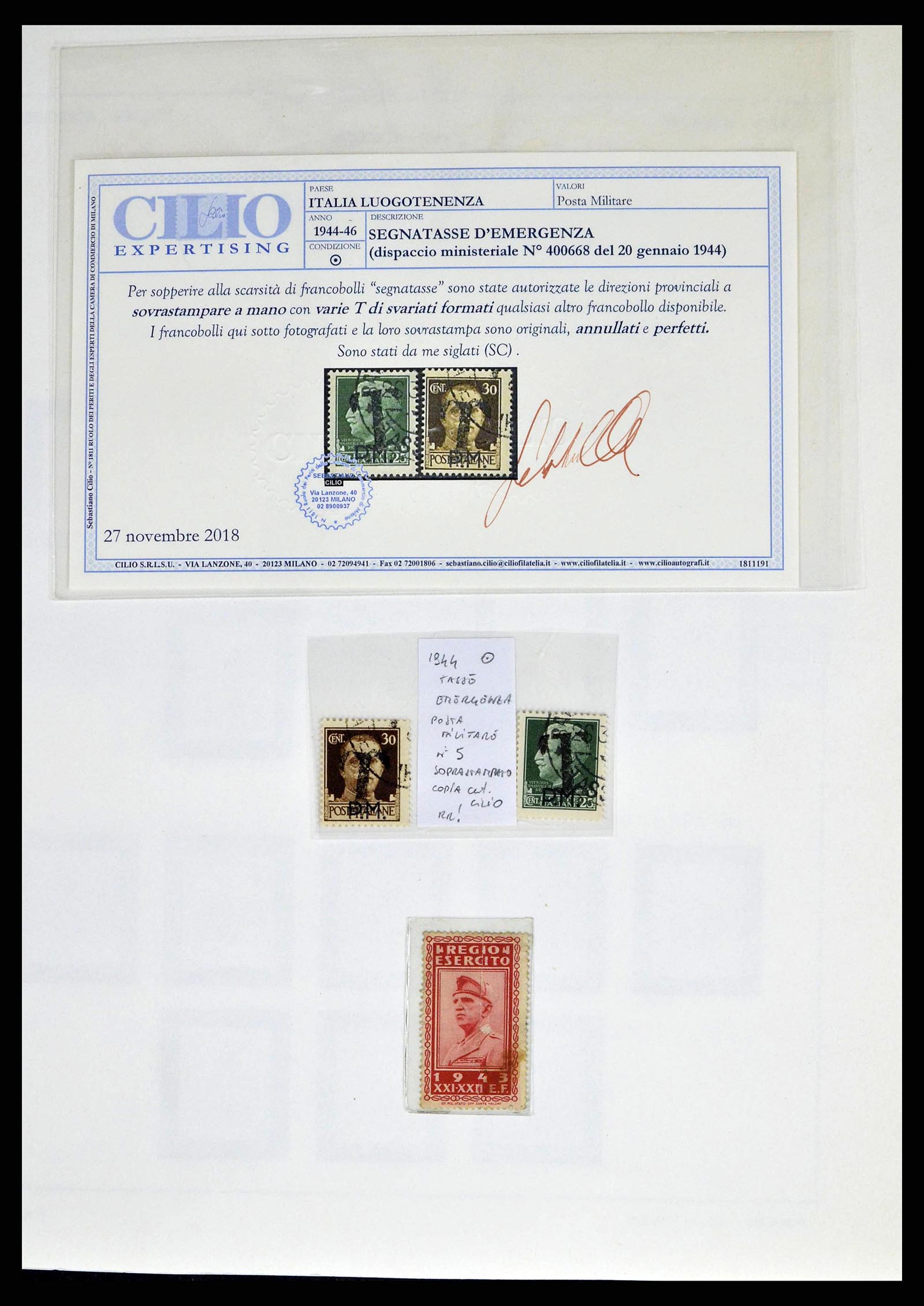 38605 0102 - Stamp collection 38605 Italy 1862-1942.