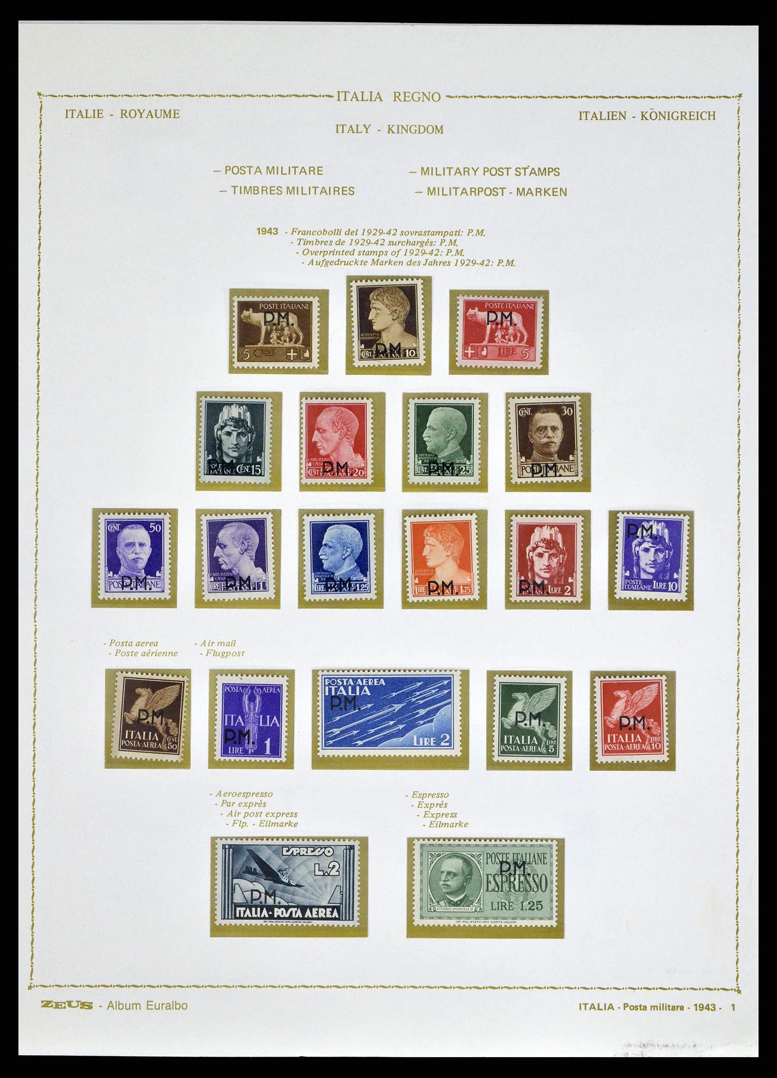 38605 0103 - Stamp collection 38605 Italy 1862-1942.