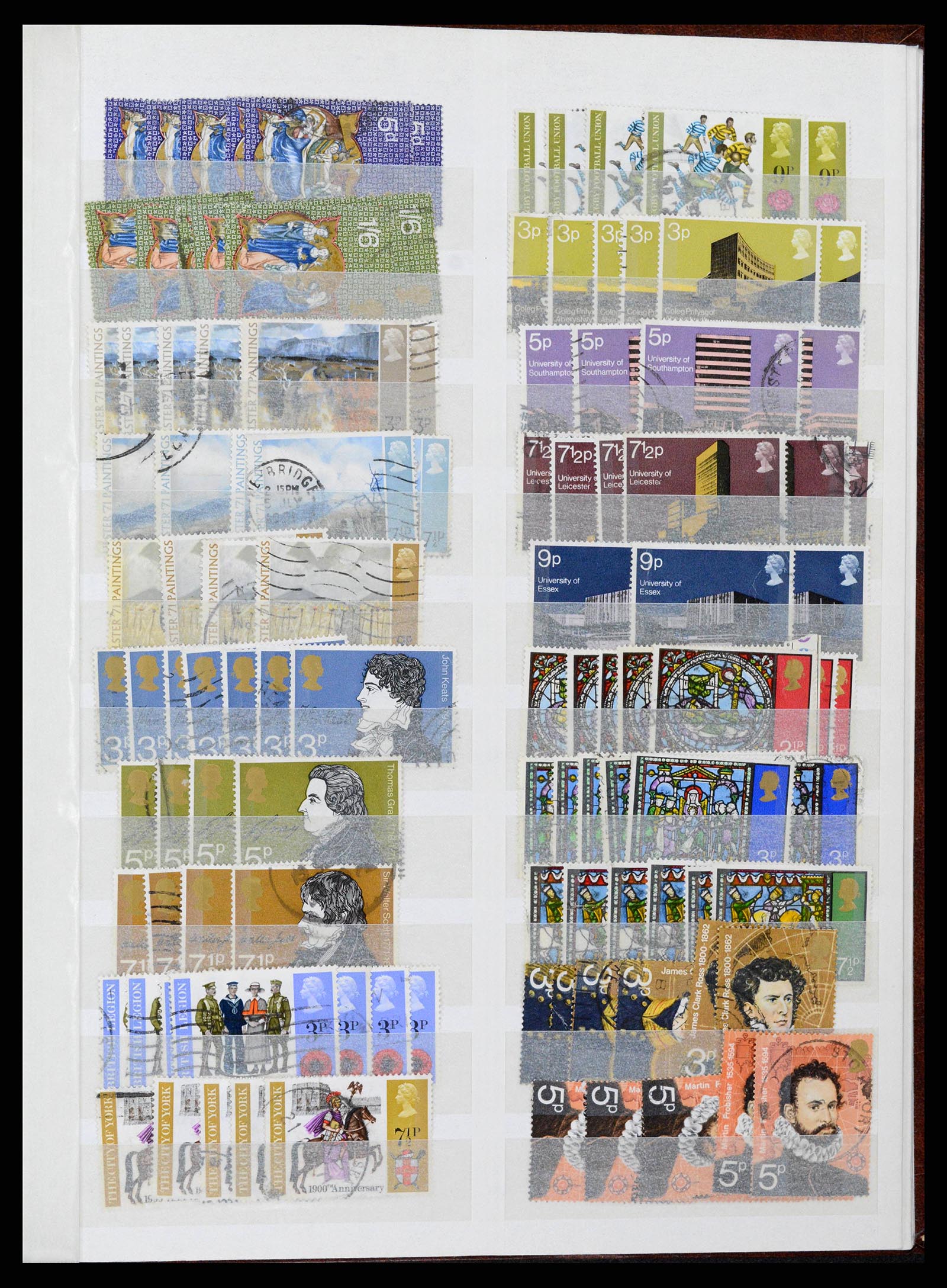38606 0021 - Postzegelverzameling 38606 Engeland 1971-2004.