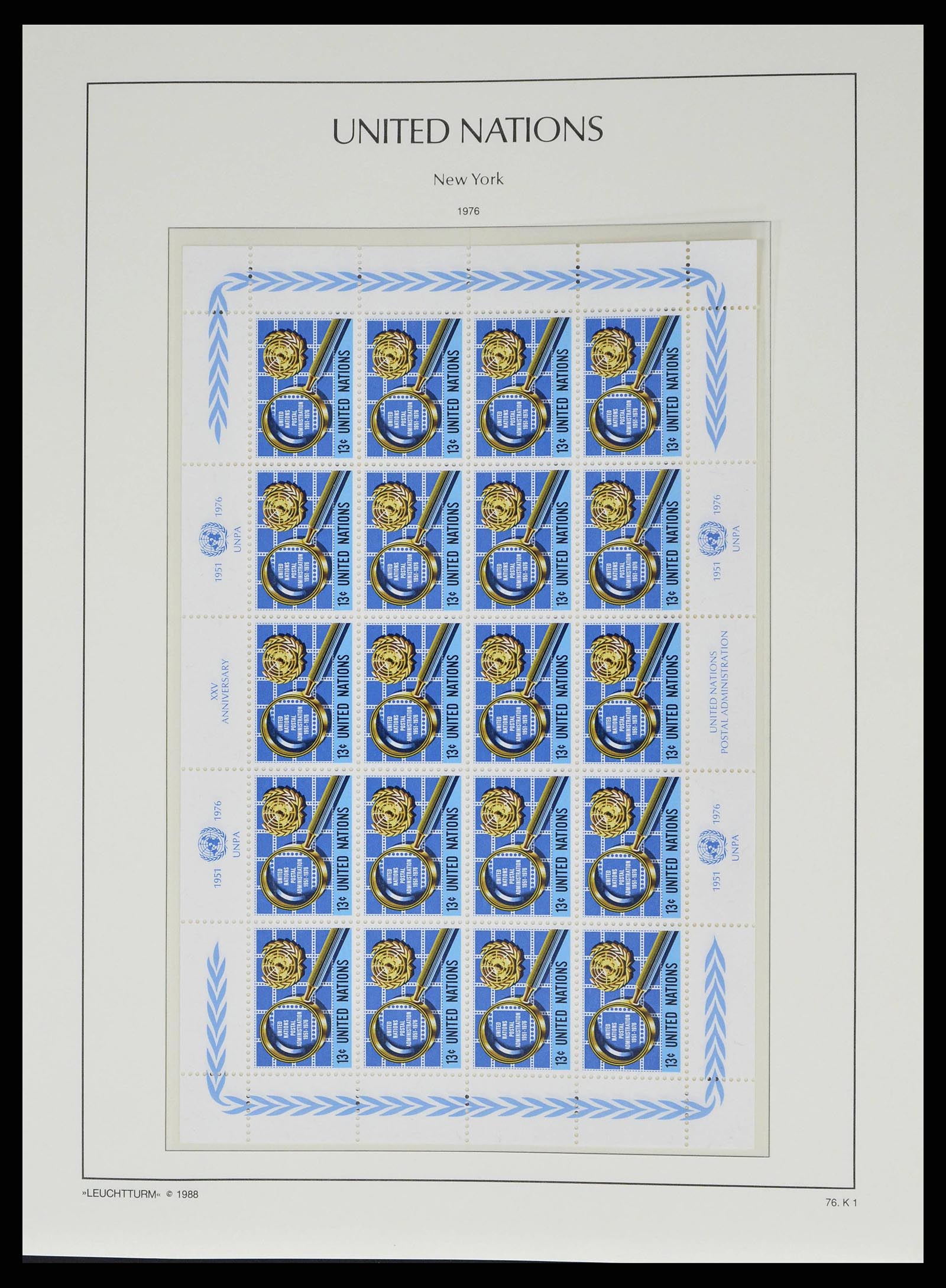 38607 0044 - Stamp collection 38607 United Nations New York complete collection 1951-