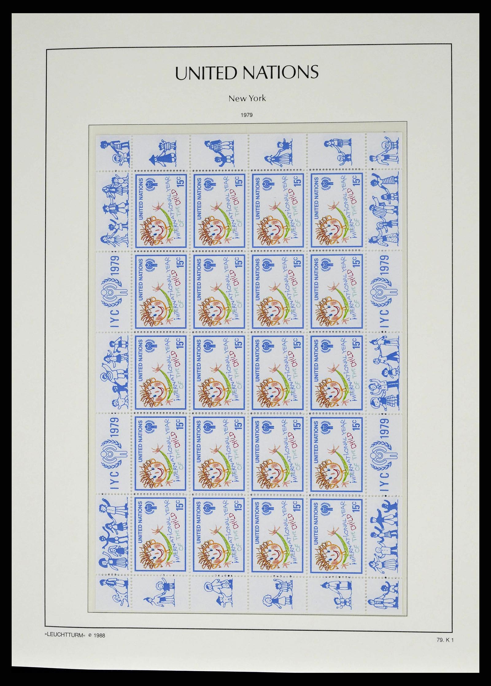 38607 0049 - Stamp collection 38607 United Nations New York complete collection 1951-