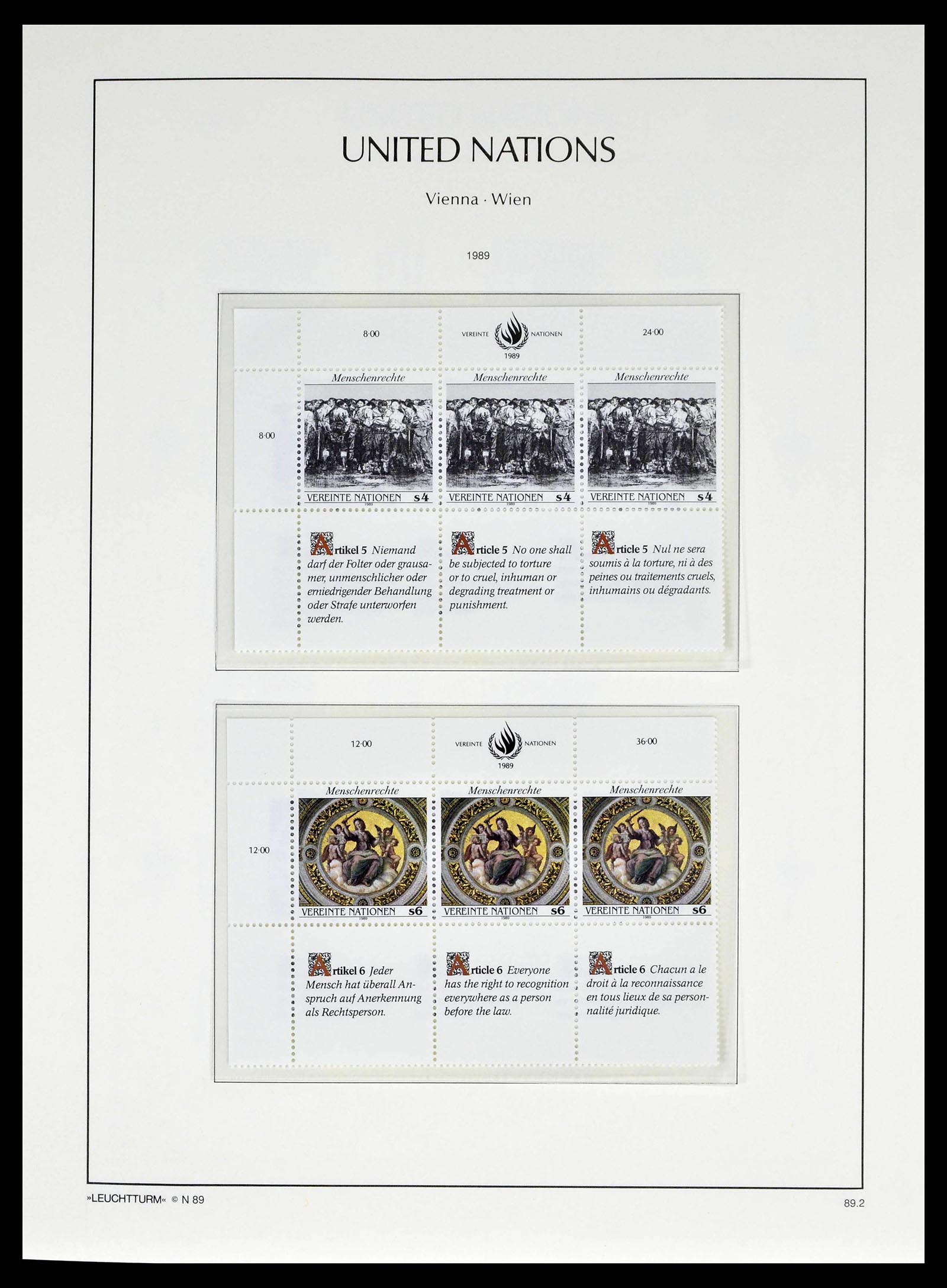 38608 0020 - Postzegelverzameling 38608 Verenigde Naties Wenen compleet 1980-2013.