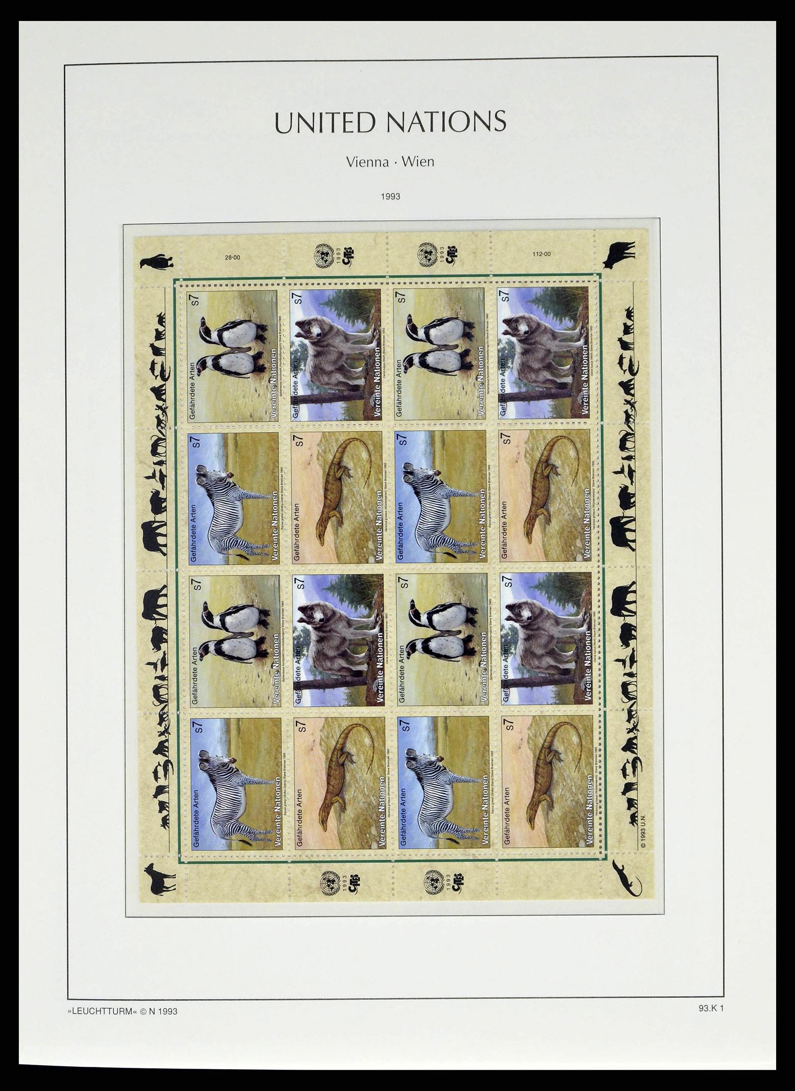38608 0041 - Postzegelverzameling 38608 Verenigde Naties Wenen compleet 1980-2013.