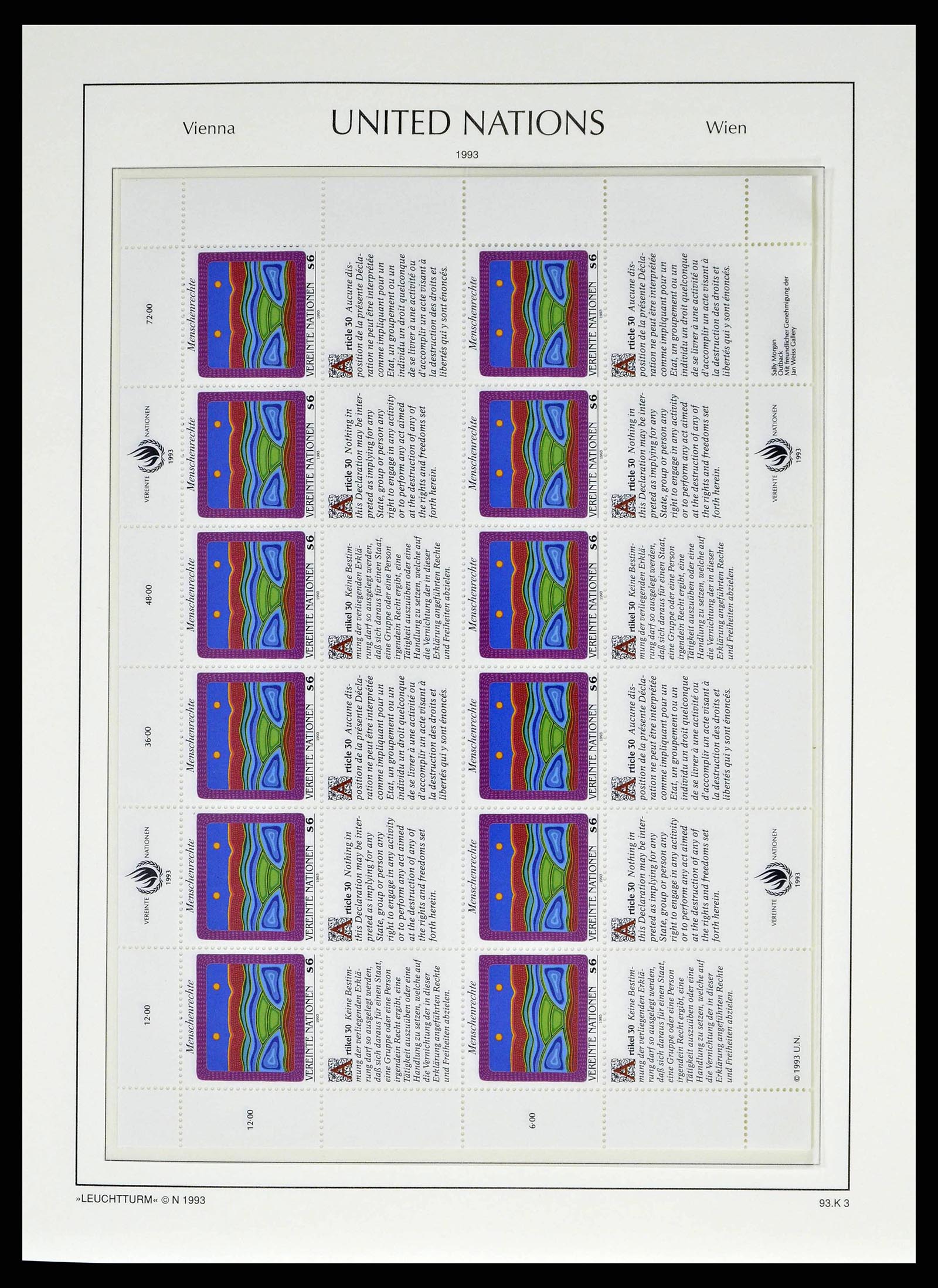 38608 0043 - Postzegelverzameling 38608 Verenigde Naties Wenen compleet 1980-2013.