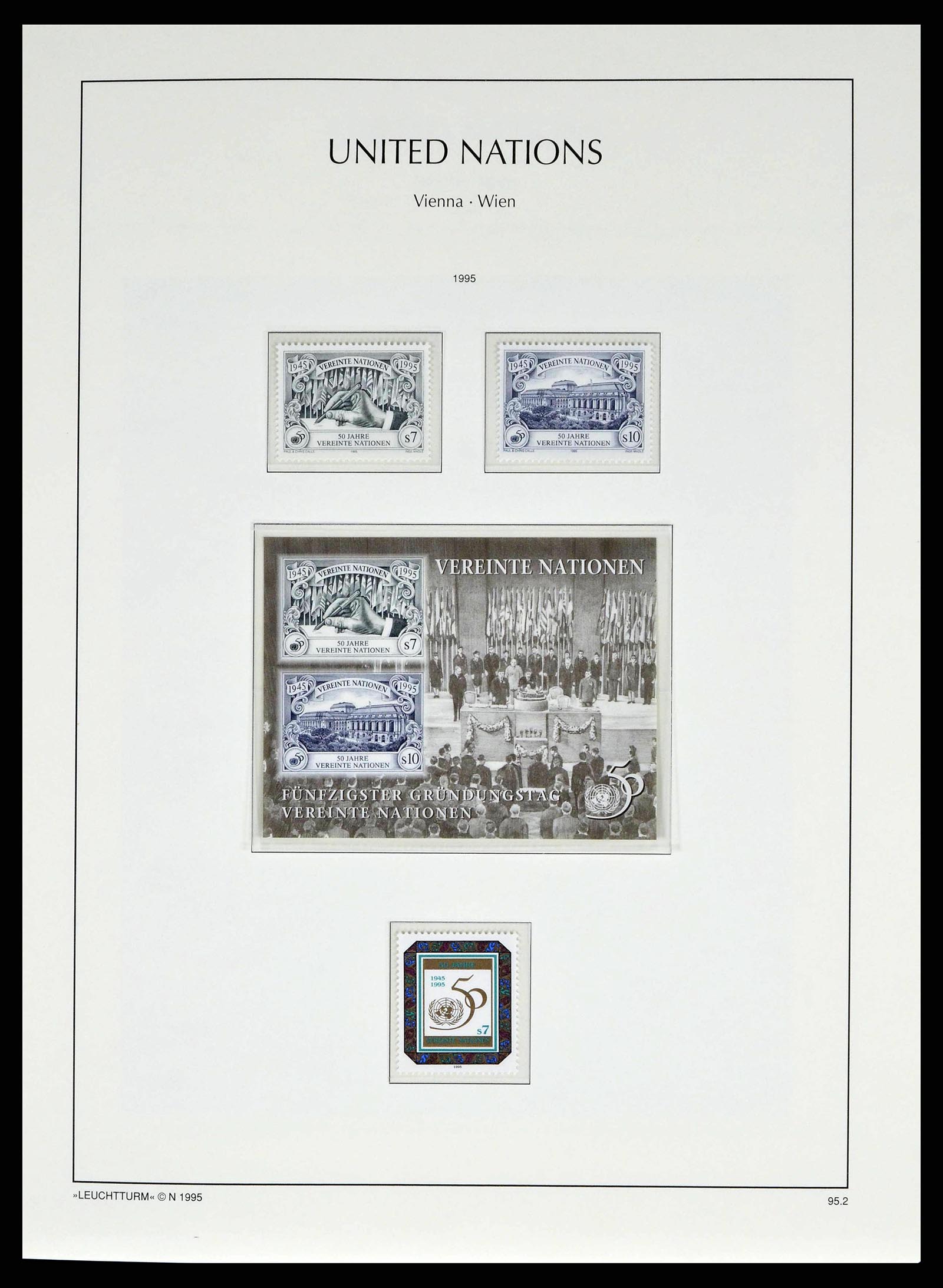 38608 0049 - Postzegelverzameling 38608 Verenigde Naties Wenen compleet 1980-2013.