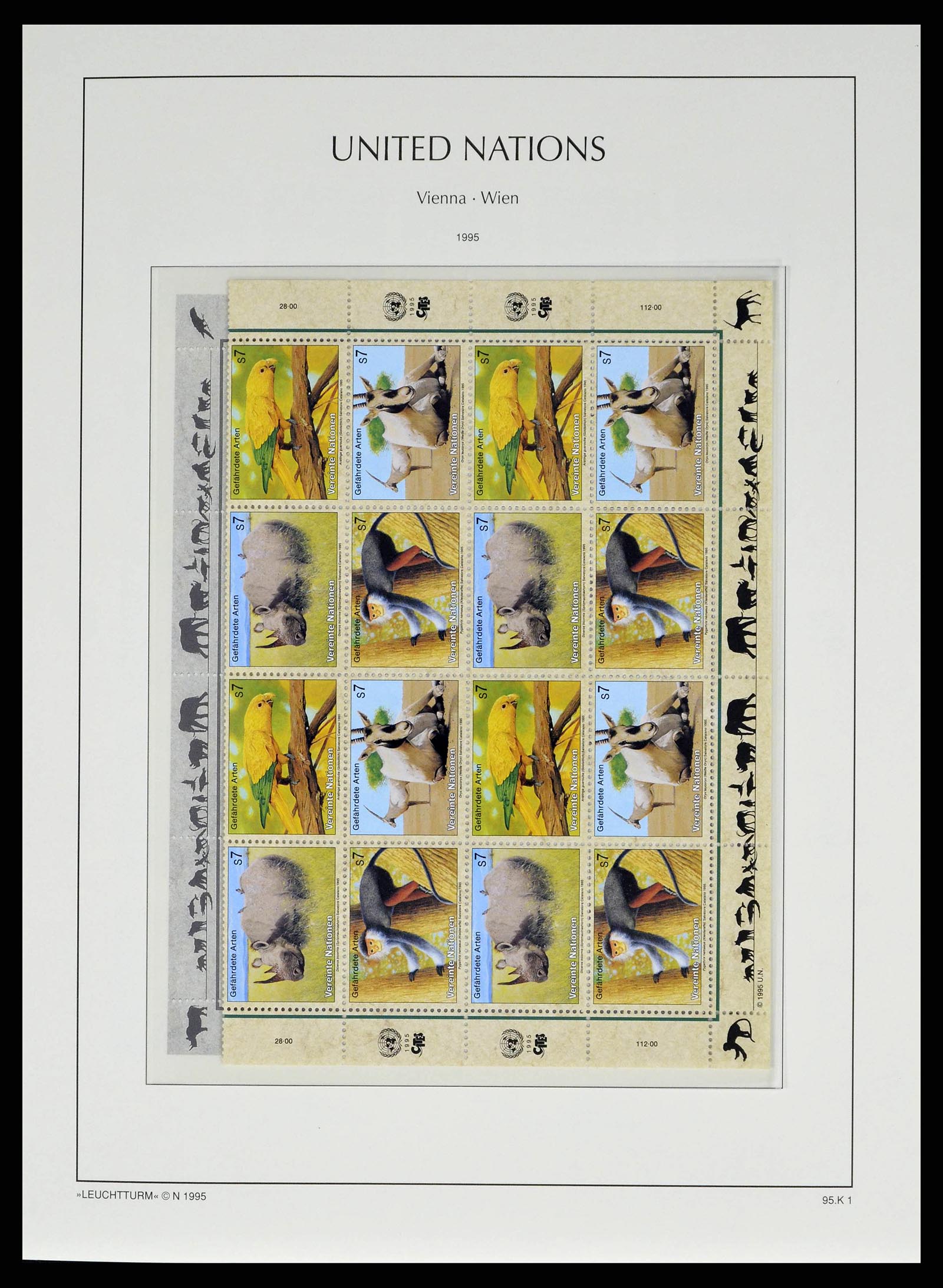 38608 0051 - Postzegelverzameling 38608 Verenigde Naties Wenen compleet 1980-2013.