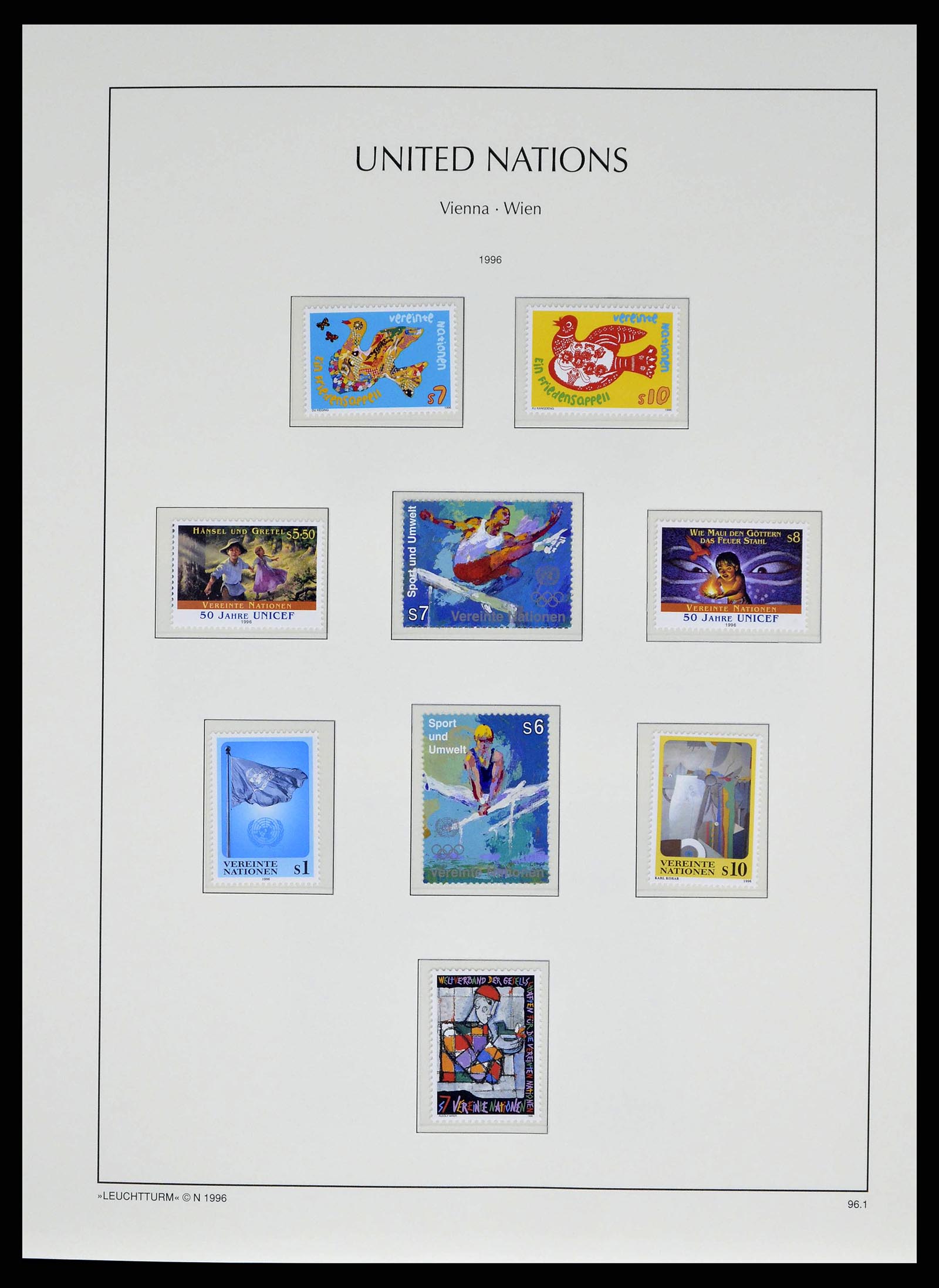 38608 0053 - Postzegelverzameling 38608 Verenigde Naties Wenen compleet 1980-2013.