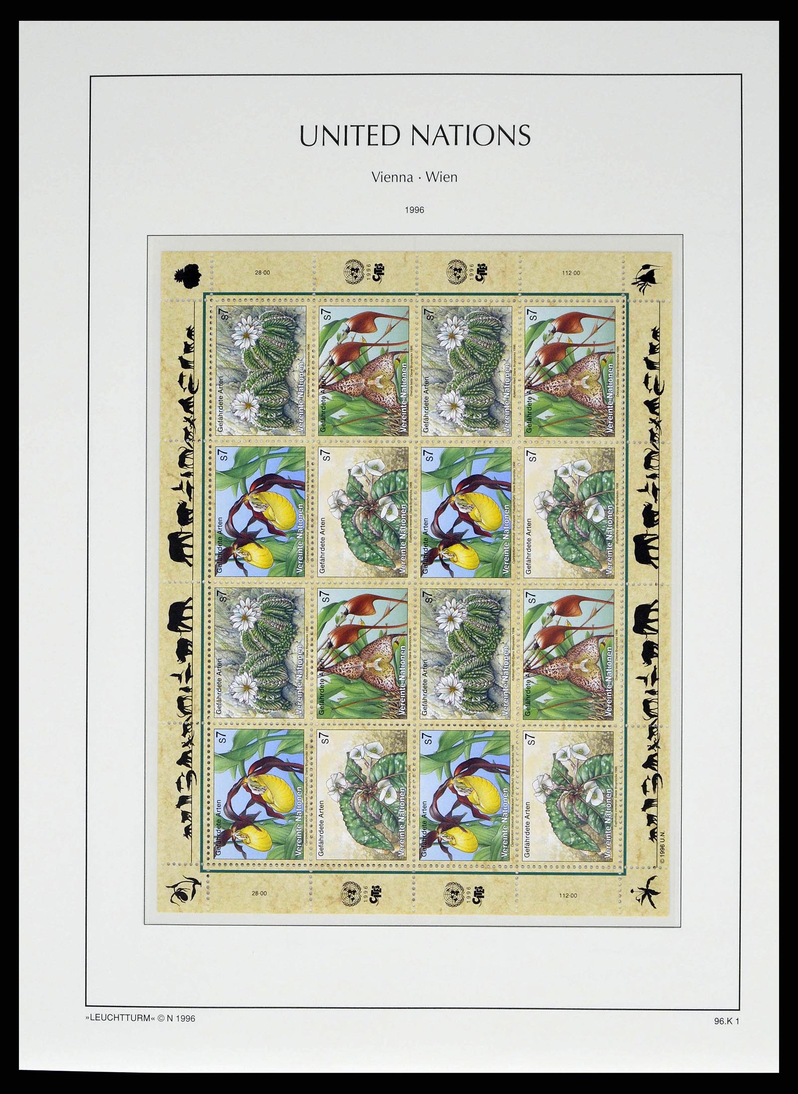 38608 0055 - Postzegelverzameling 38608 Verenigde Naties Wenen compleet 1980-2013.