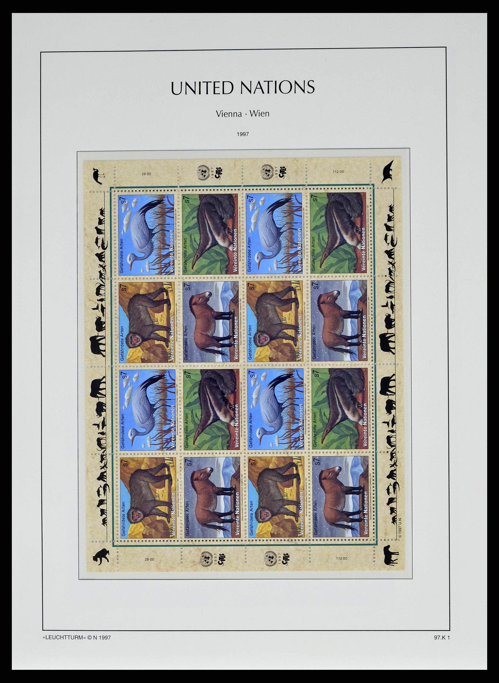38608 0062 - Stamp collection 38608 United Nations Vienna complete collection 1980-20