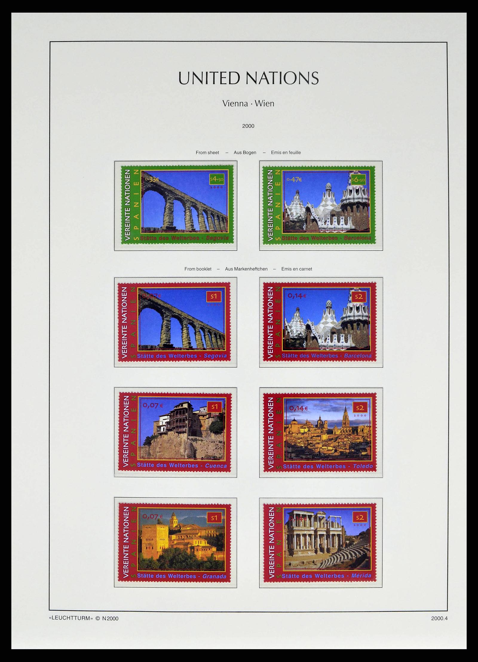 38608 0079 - Stamp collection 38608 United Nations Vienna complete collection 1980-20