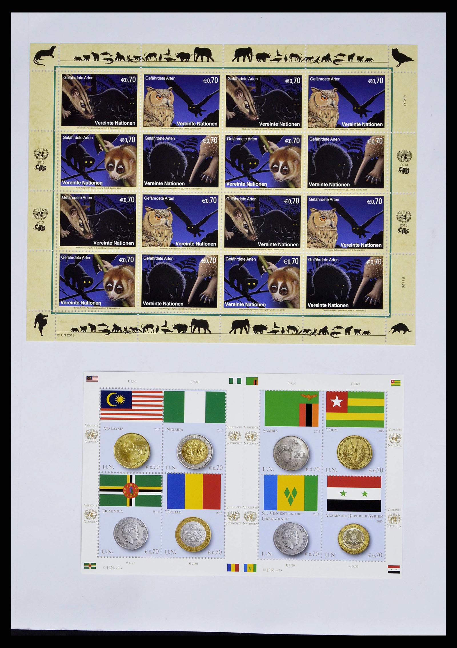 38608 0164 - Stamp collection 38608 United Nations Vienna complete collection 1980-20