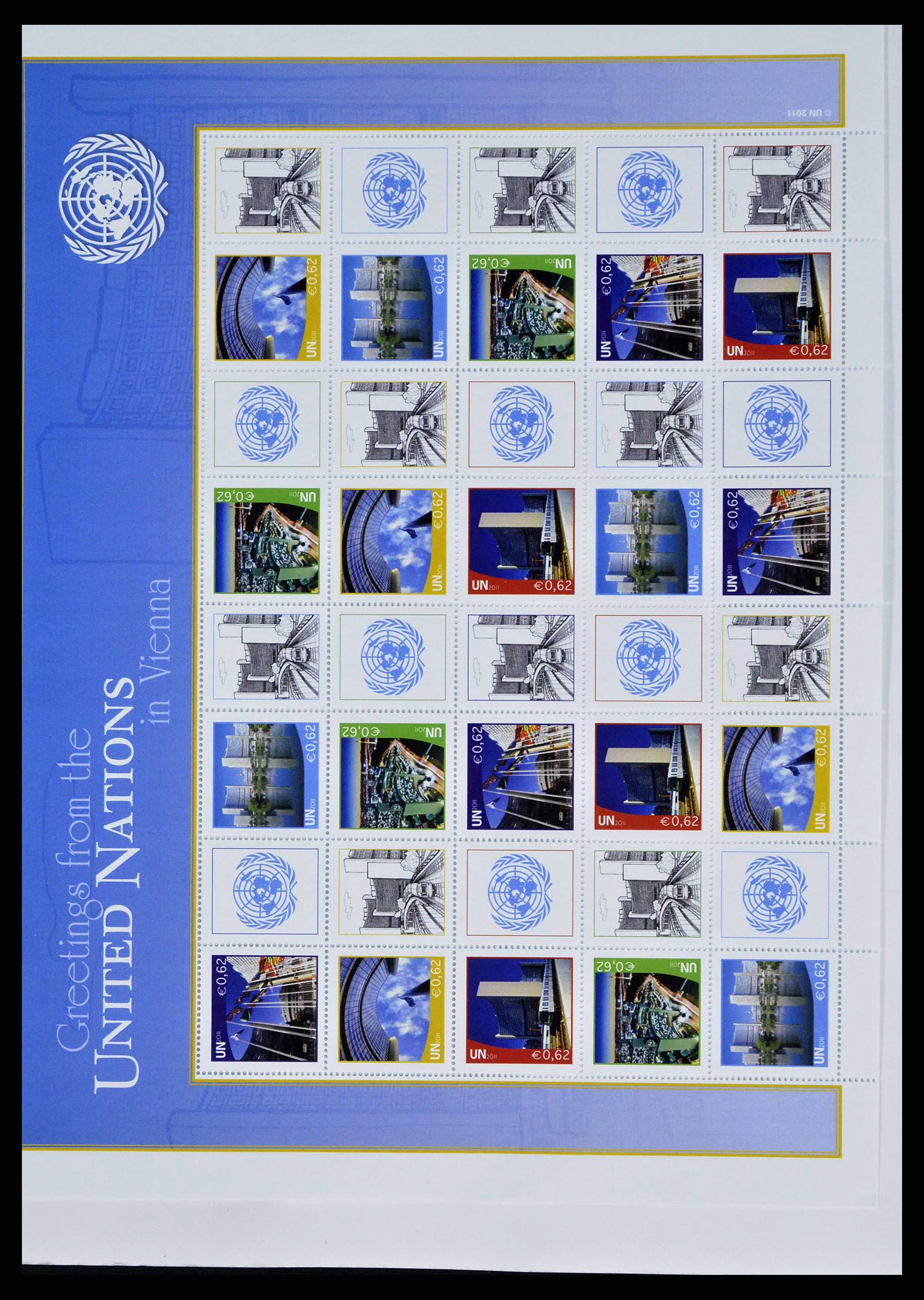38608 0168 - Stamp collection 38608 United Nations Vienna complete collection 1980-20