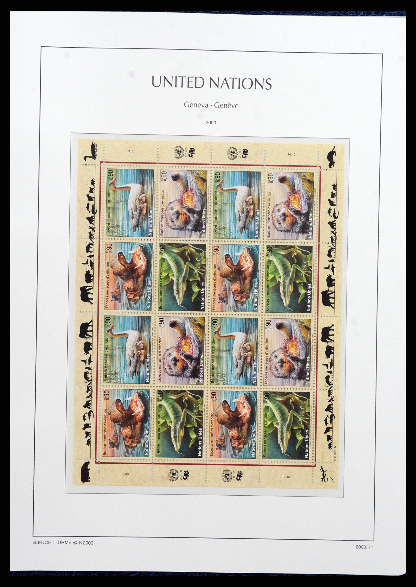 38609 0097 - Stamp collection 38609 United Nations Geneva complete collection 1969-20