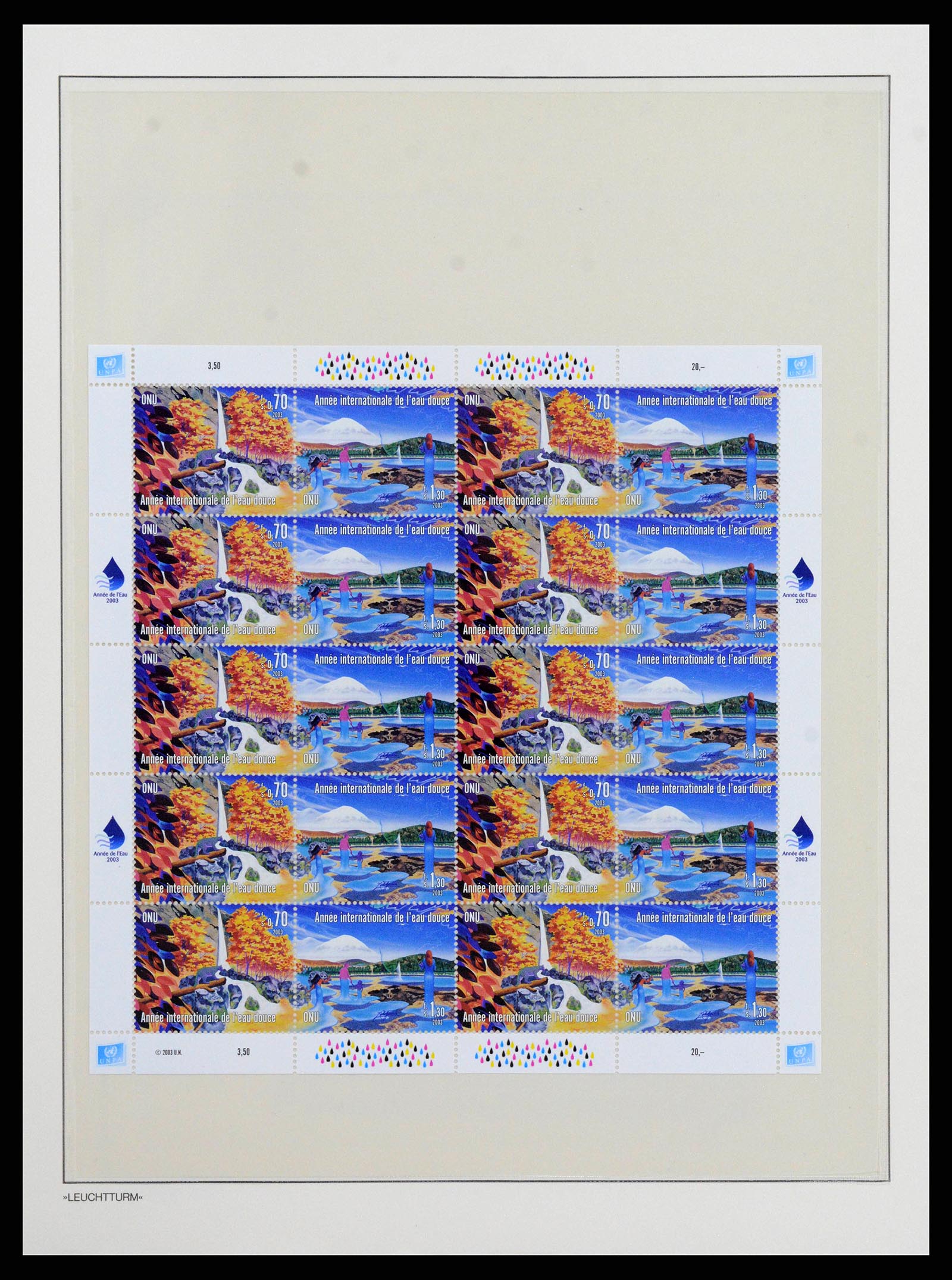 38609 0164 - Stamp collection 38609 United Nations Geneva complete collection 1969-20