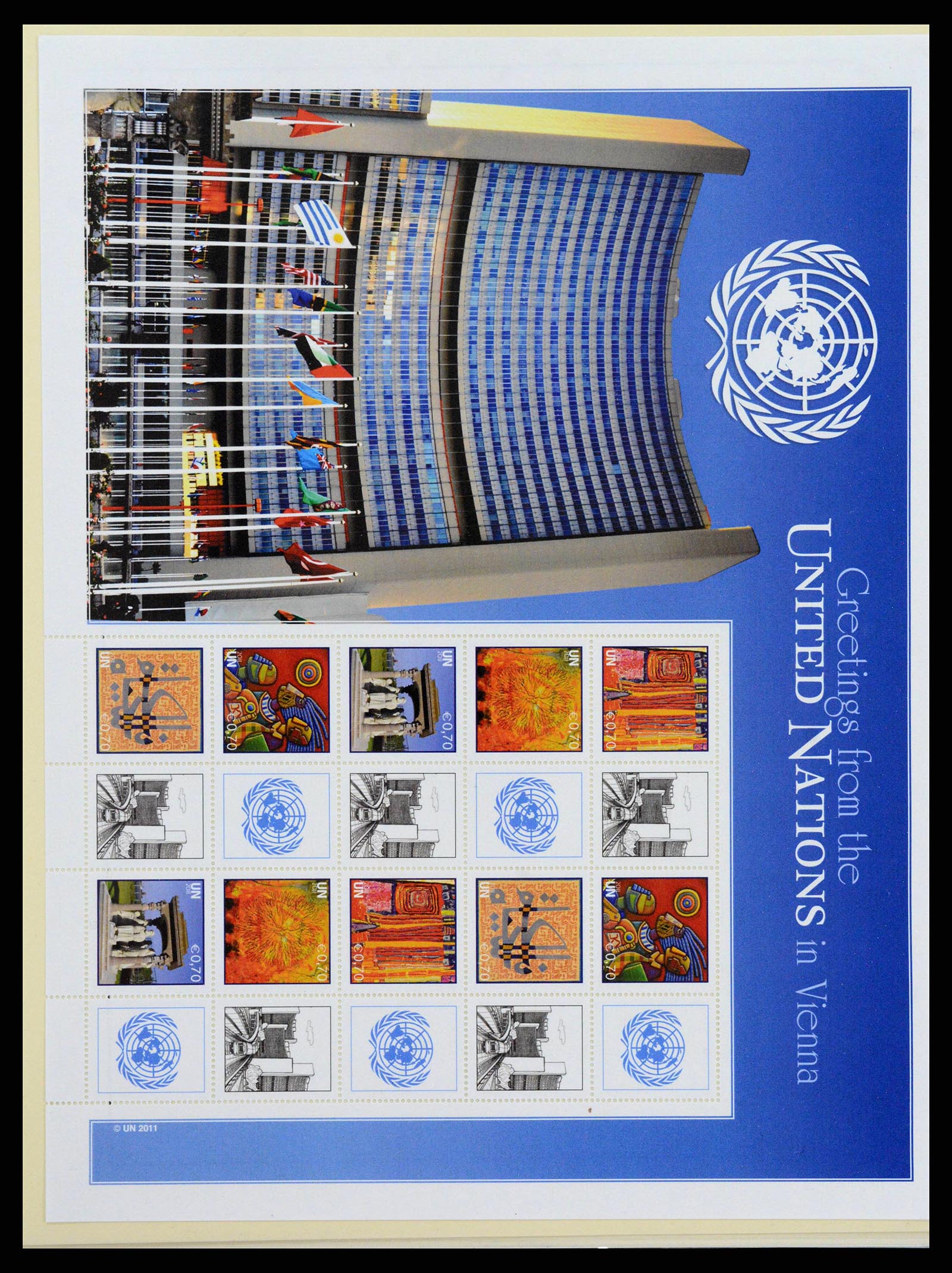 38609 0182 - Stamp collection 38609 United Nations Geneva complete collection 1969-20