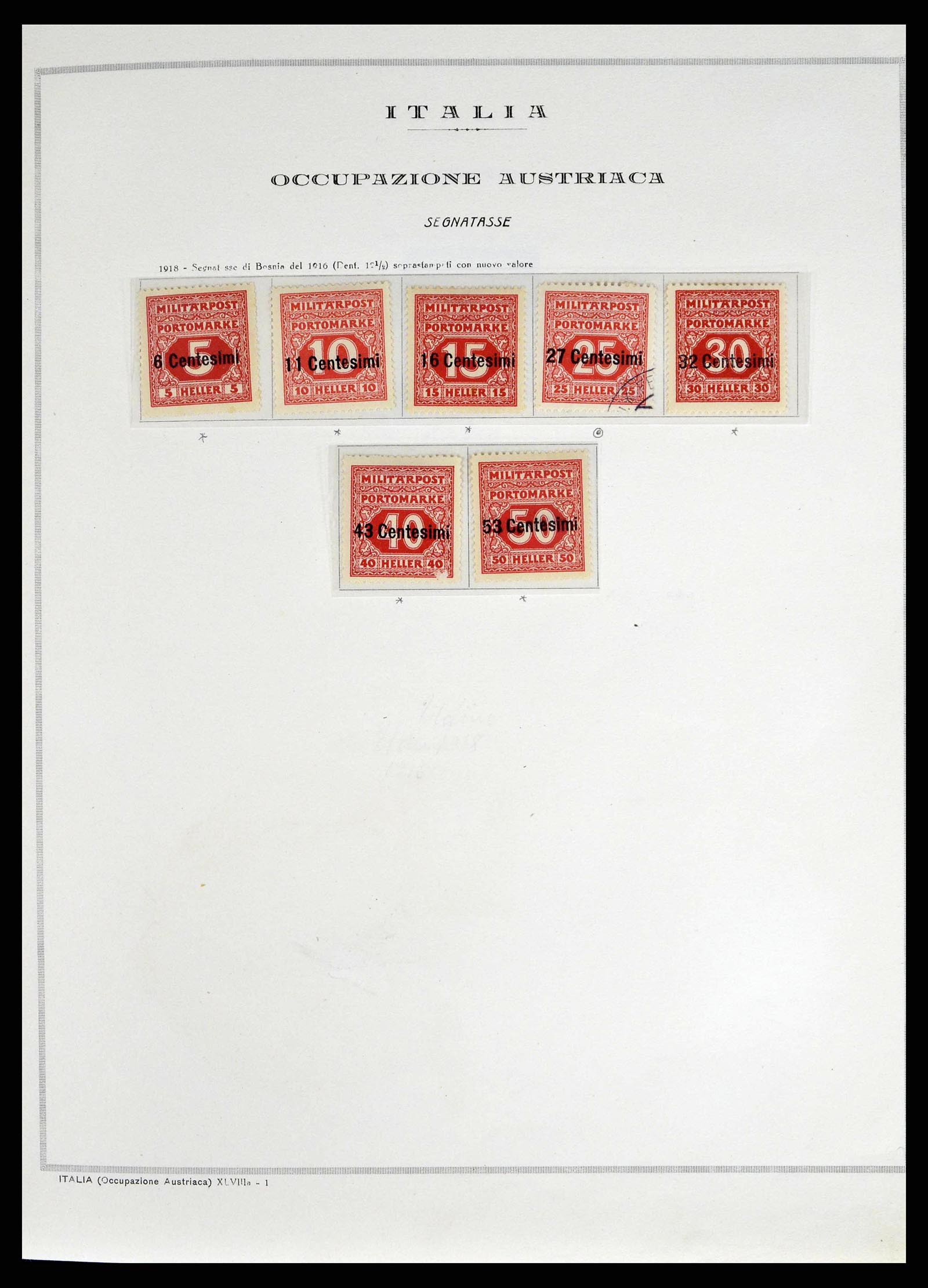 38619 0003 - Postzegelverzameling 38619 Italiaanse gebieden en bezettingen 1918-19