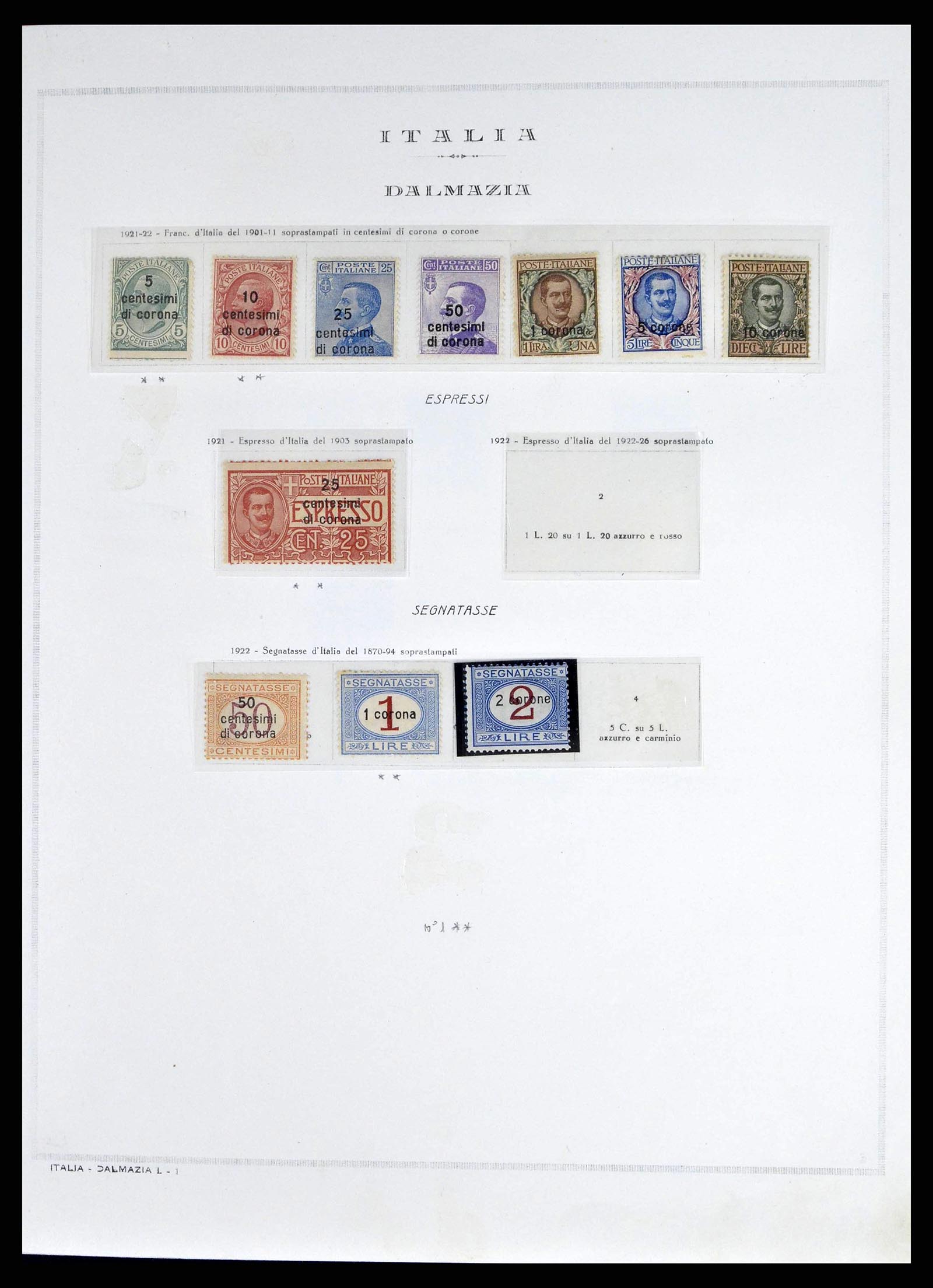 38619 0011 - Postzegelverzameling 38619 Italiaanse gebieden en bezettingen 1918-19
