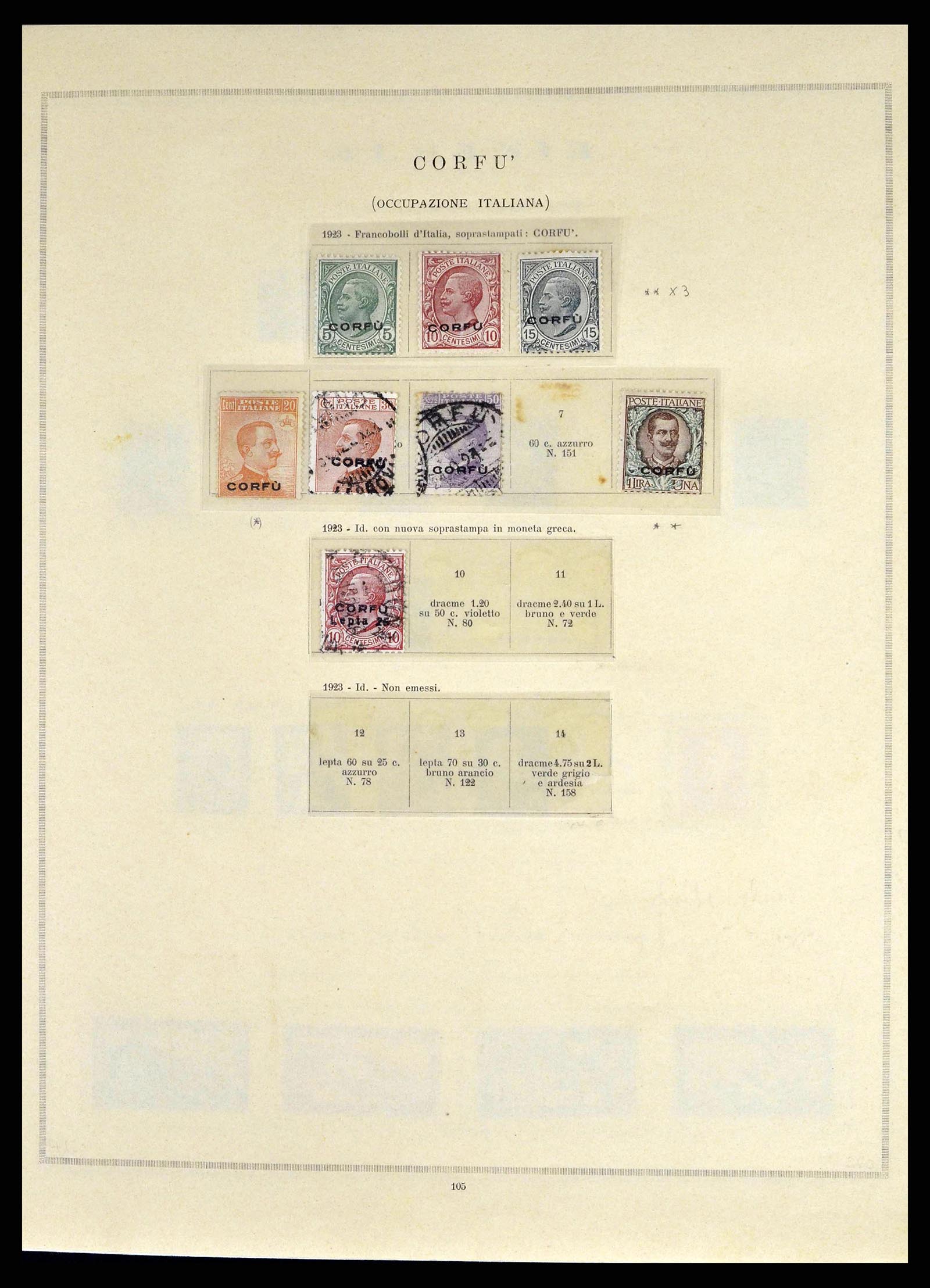 38619 0012 - Postzegelverzameling 38619 Italiaanse gebieden en bezettingen 1918-19