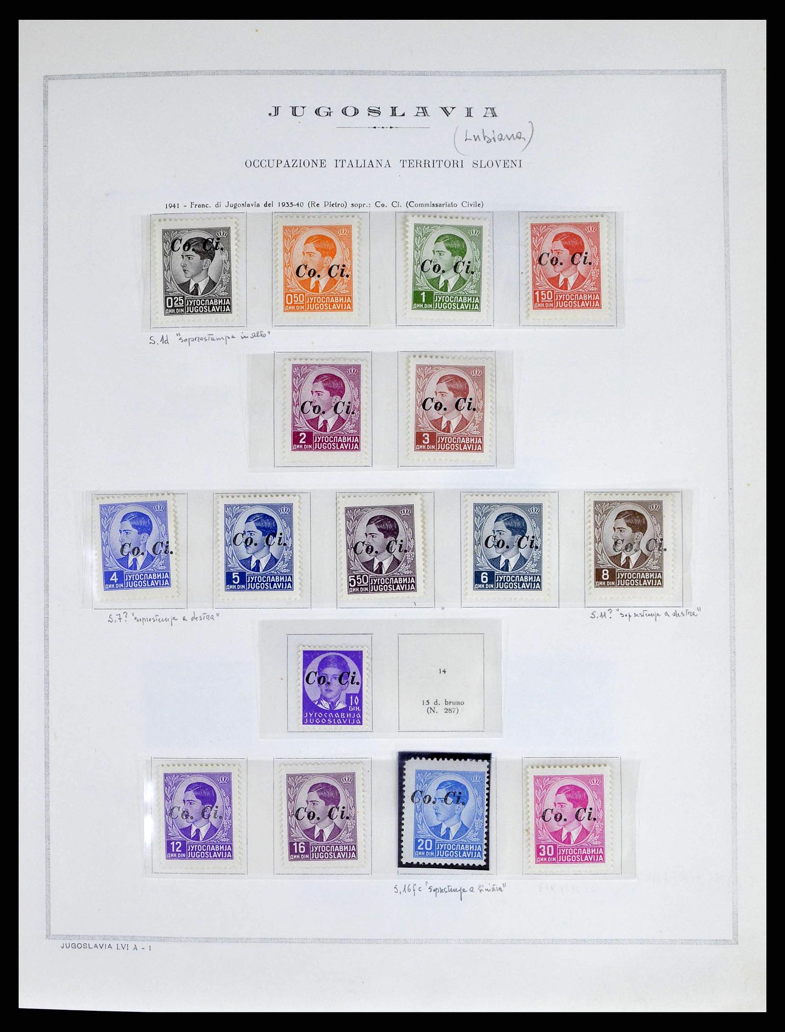 38619 0018 - Postzegelverzameling 38619 Italiaanse gebieden en bezettingen 1918-19