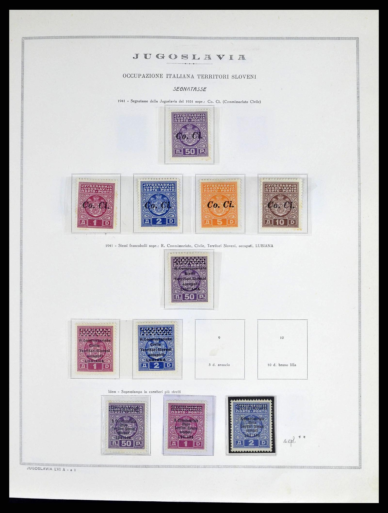 38619 0020 - Postzegelverzameling 38619 Italiaanse gebieden en bezettingen 1918-19
