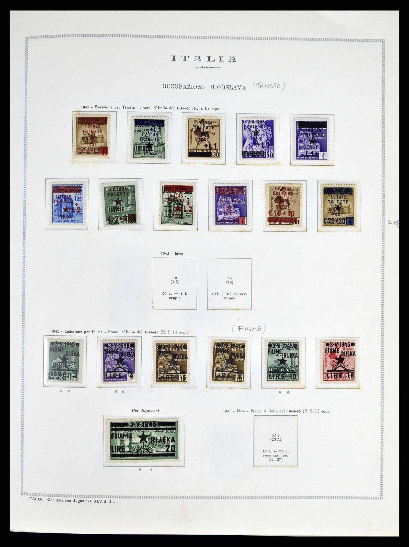 38619 0030 - Stamp collection 38619 Italian territories and occupations 1918-1940.