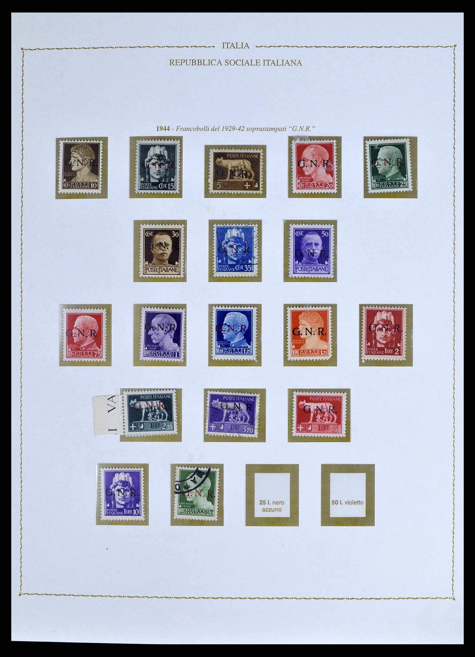 38624 0002 - Stamp collection 38624 Italy 1942-1945.