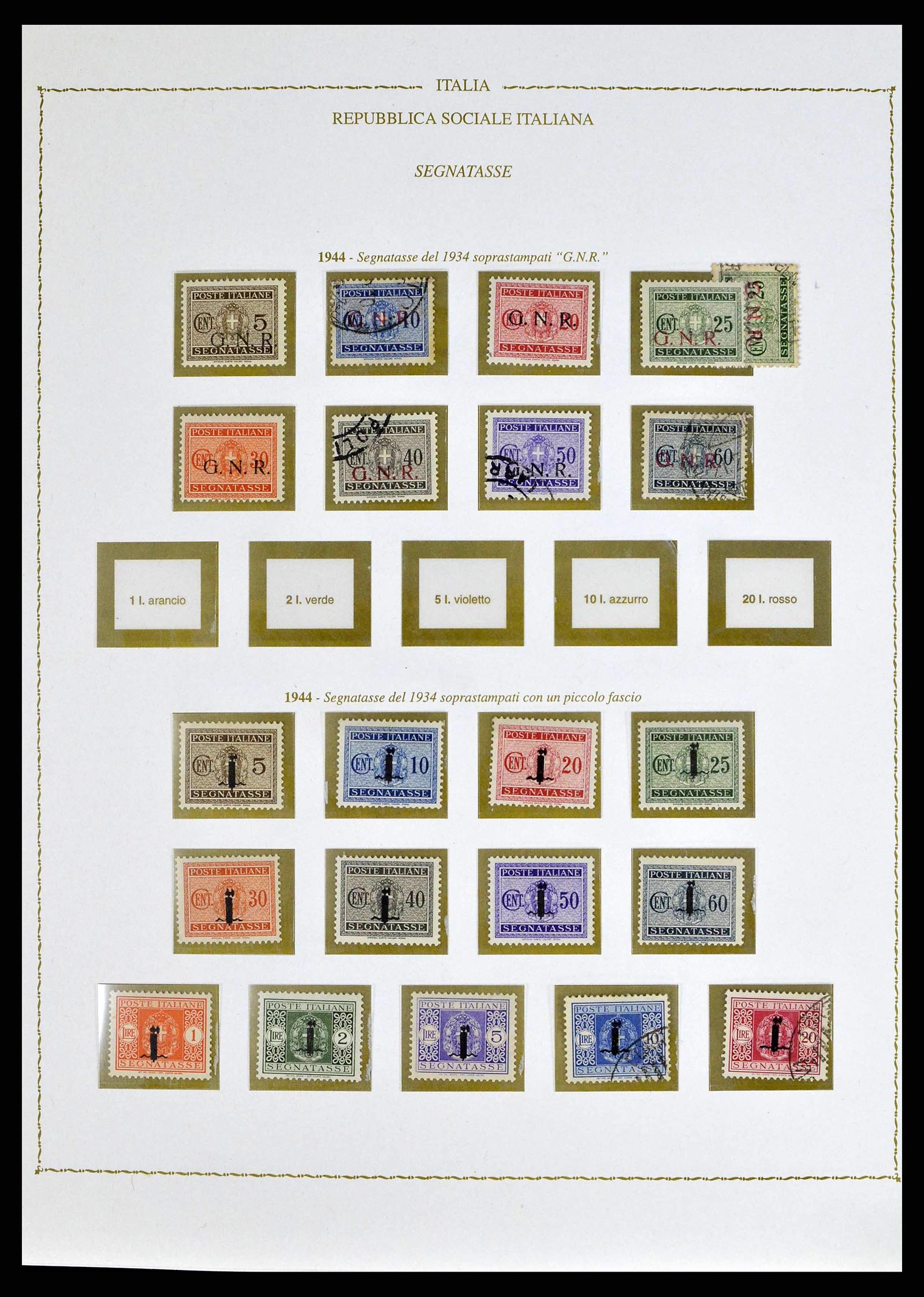 38624 0011 - Stamp collection 38624 Italy 1942-1945.