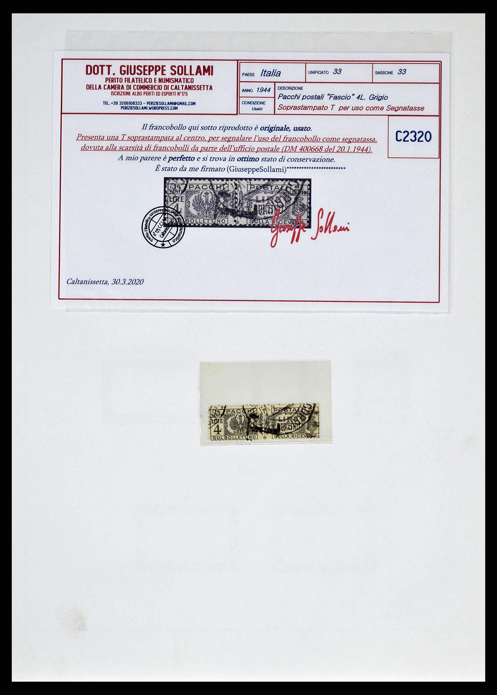 38624 0013 - Stamp collection 38624 Italy 1942-1945.