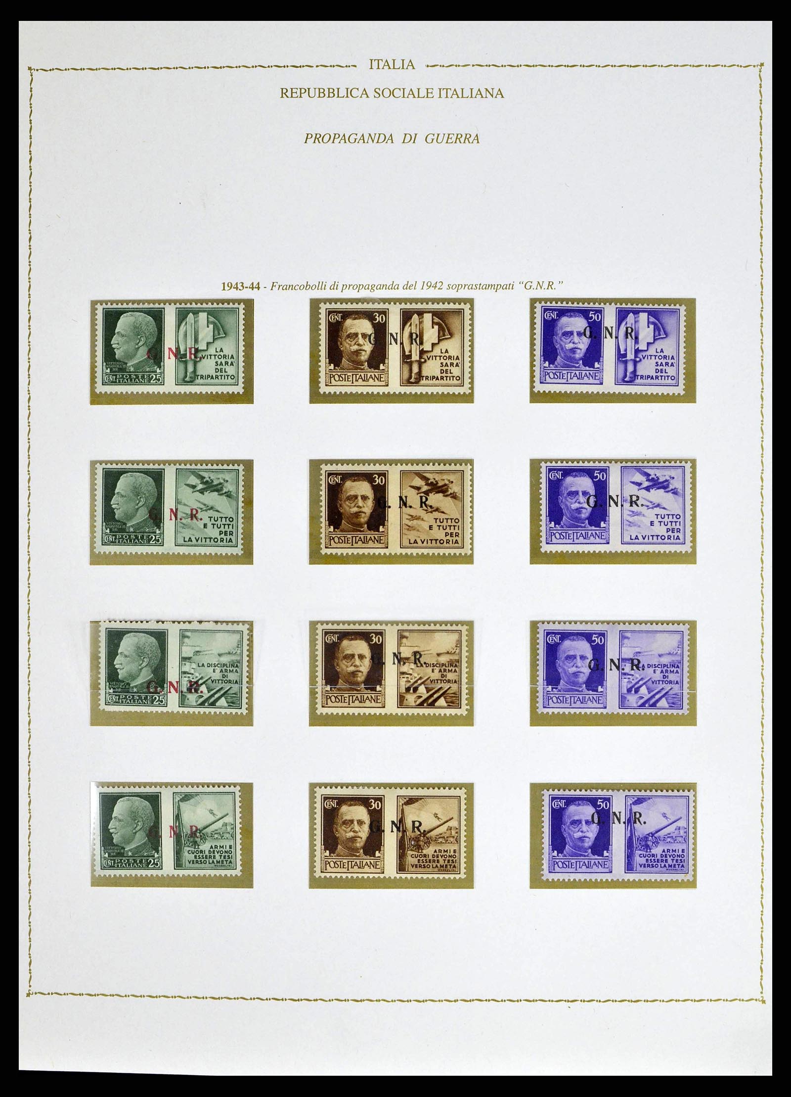 38624 0016 - Stamp collection 38624 Italy 1942-1945.