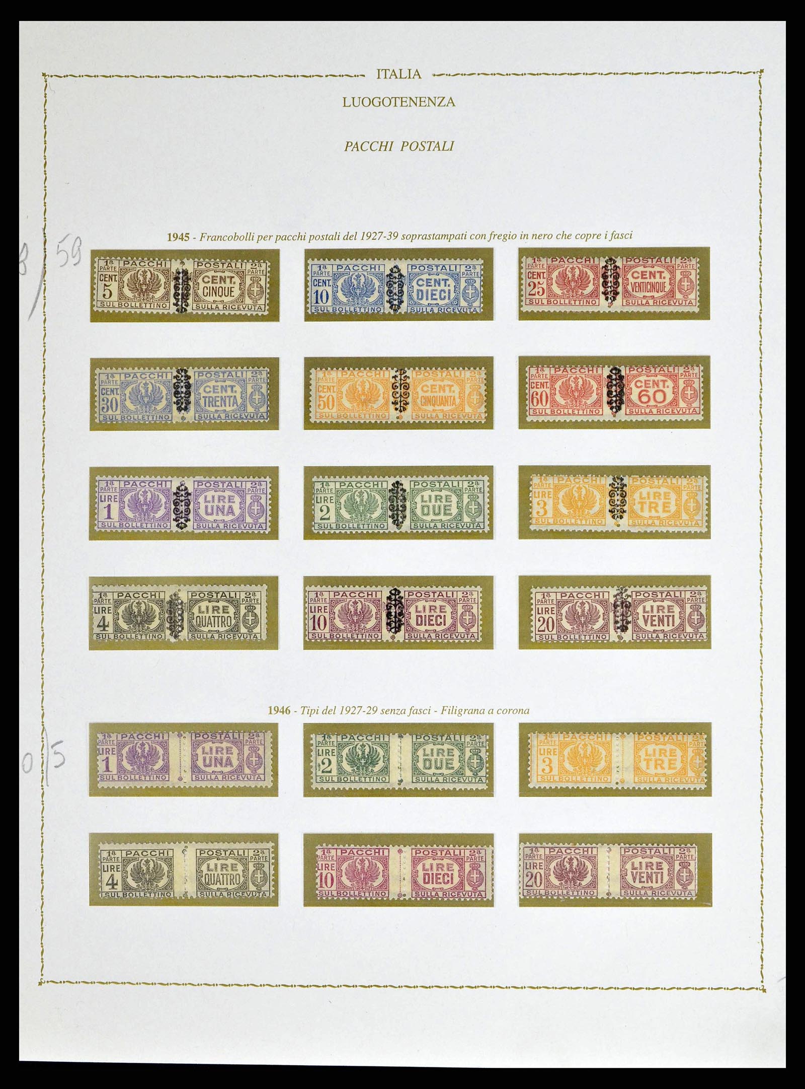 38624 0041 - Postzegelverzameling 38624 Italië 1942-1945.