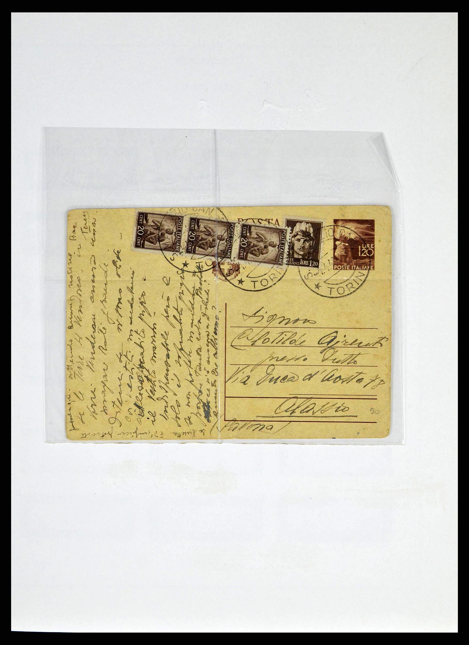 38624 0043 - Postzegelverzameling 38624 Italië 1942-1945.