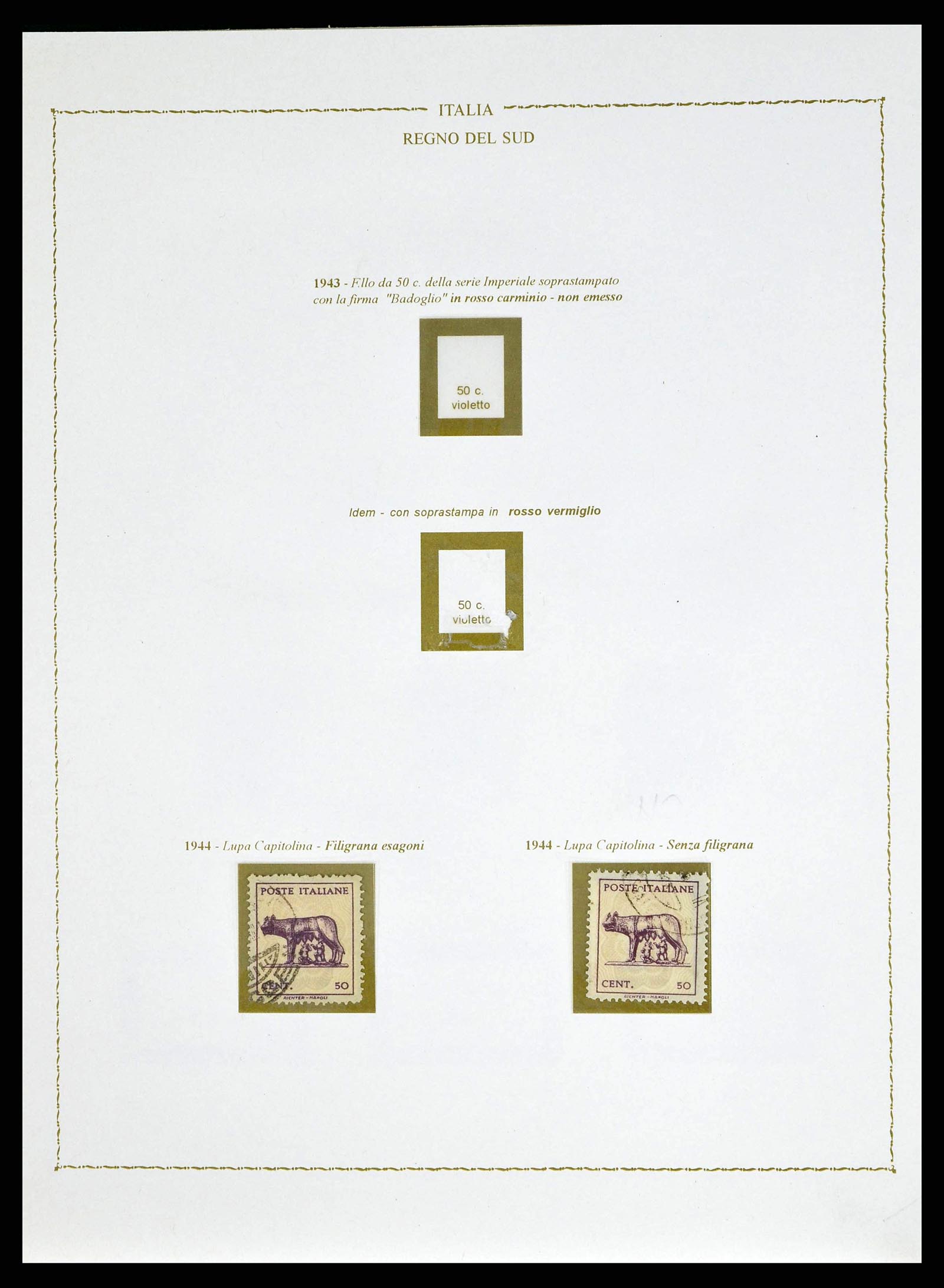 38624 0044 - Postzegelverzameling 38624 Italië 1942-1945.
