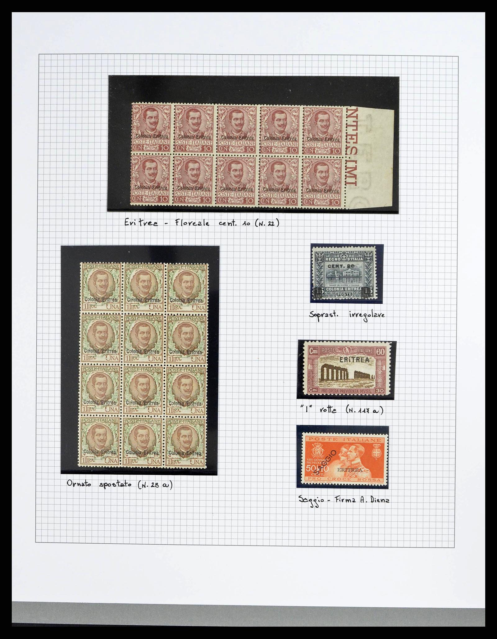 38627 0004 - Stamp collection 38627 Italian colonies proofs and varieties 1900-1938.