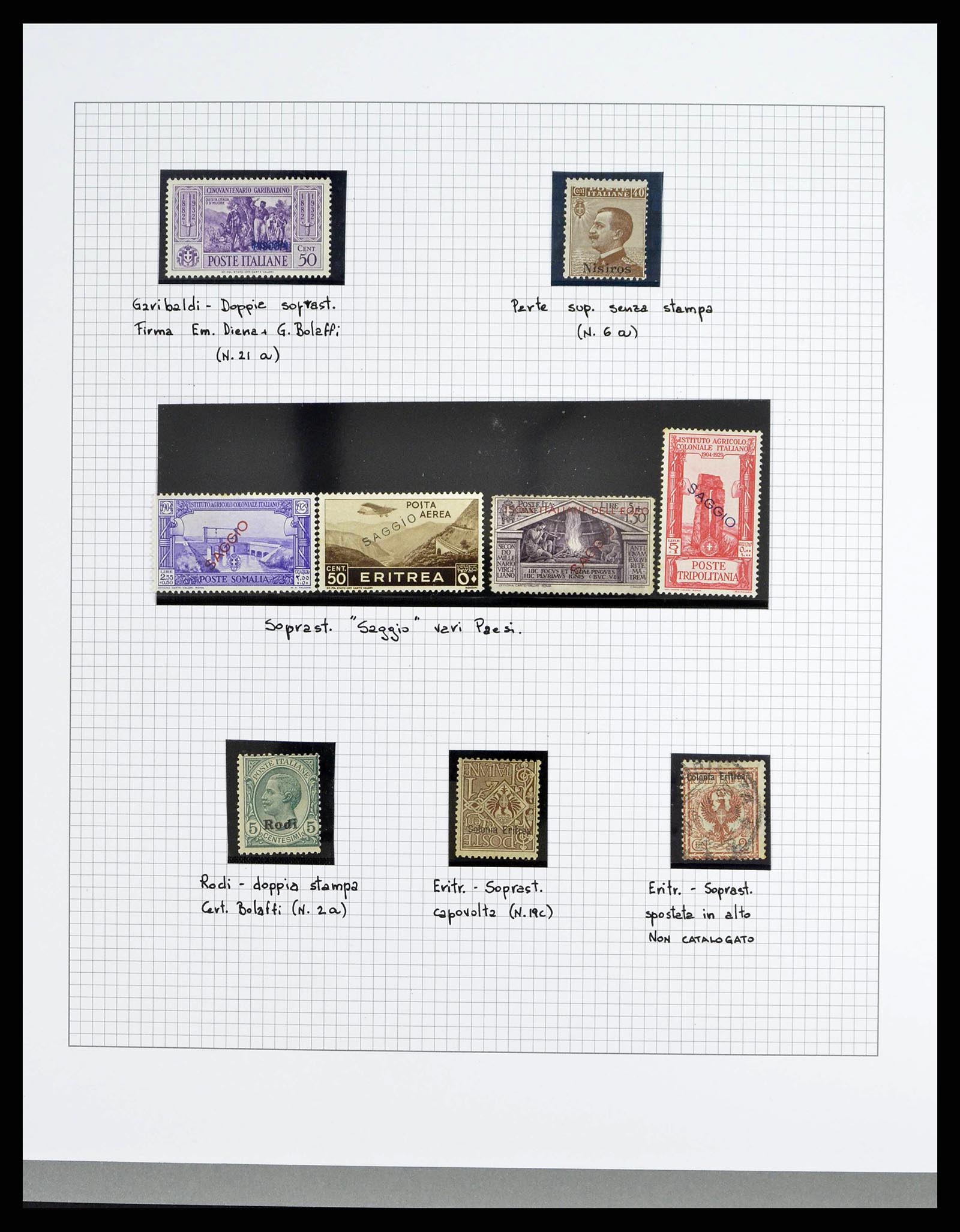 38627 0005 - Stamp collection 38627 Italian colonies proofs and varieties 1900-1938.