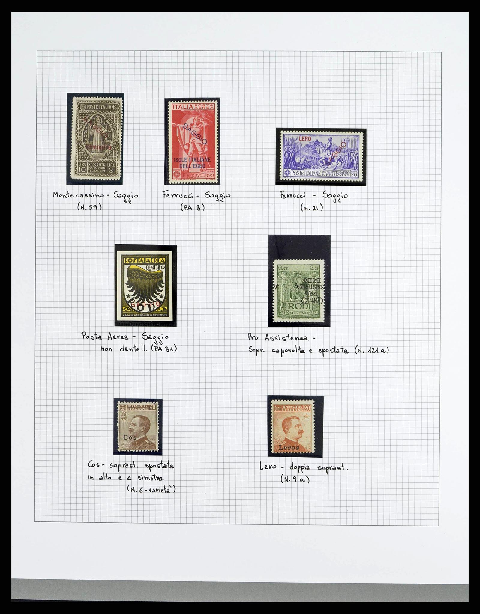 38627 0006 - Stamp collection 38627 Italian colonies proofs and varieties 1900-1938.