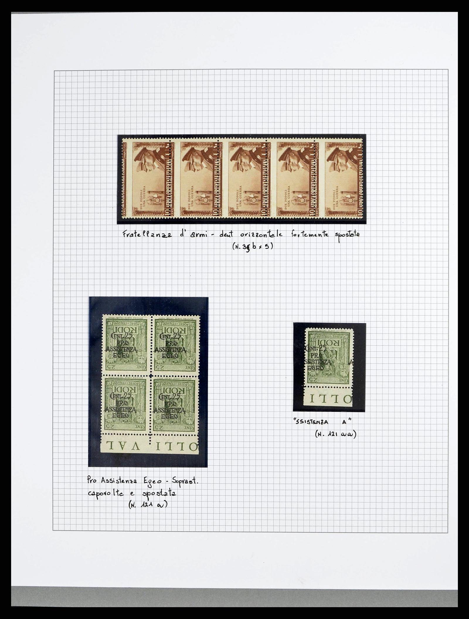 38627 0009 - Stamp collection 38627 Italian colonies proofs and varieties 1900-1938.