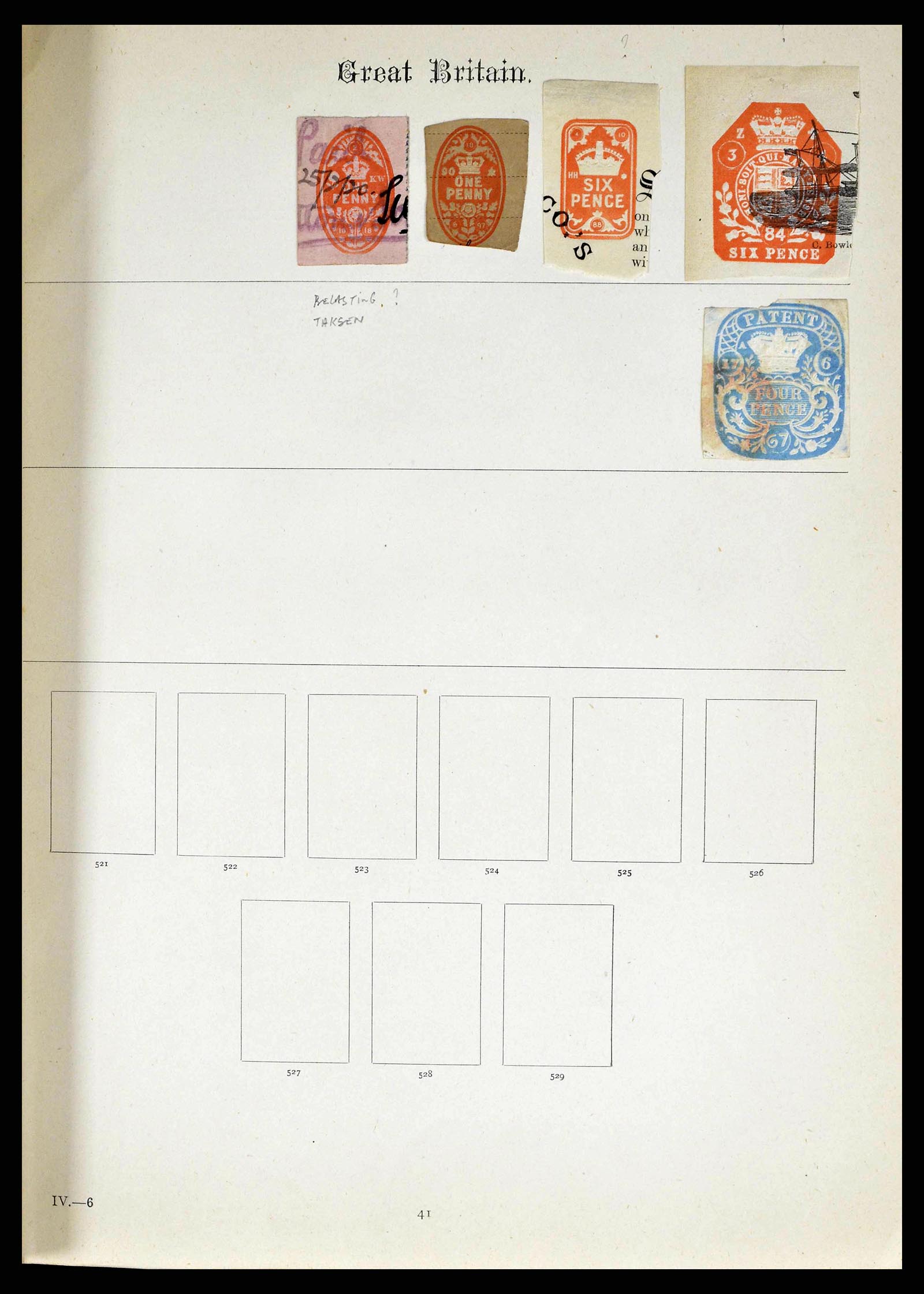 38629 0015 - Stamp collection 38629 World cutouts 1855-1900.