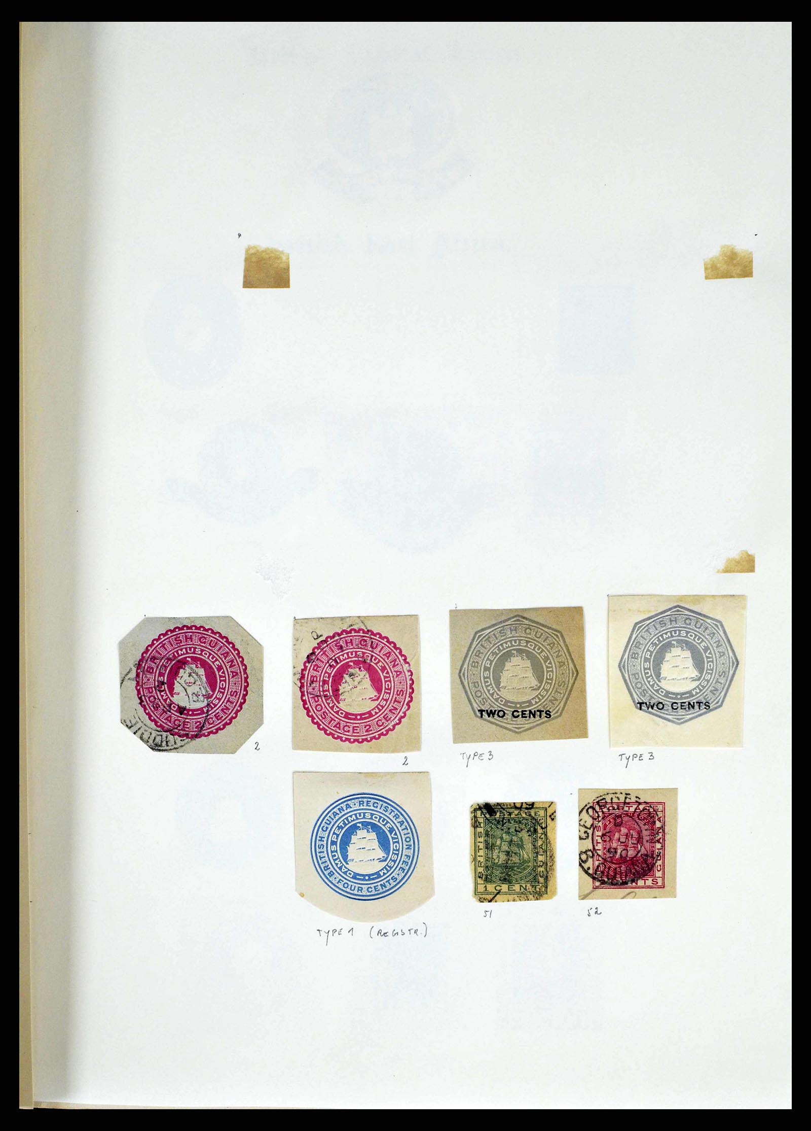 38629 0020 - Stamp collection 38629 World cutouts 1855-1900.