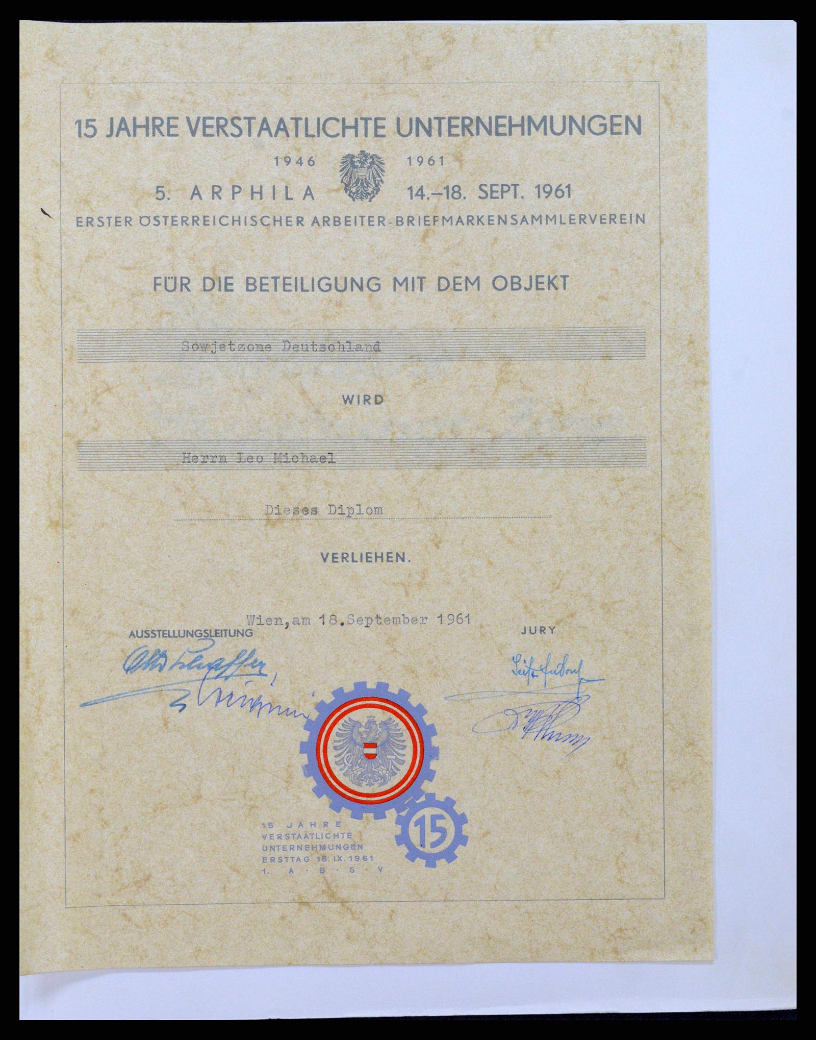 38630 0001 - Postzegelverzameling 38630 Sovjet Zone 1945-1949.