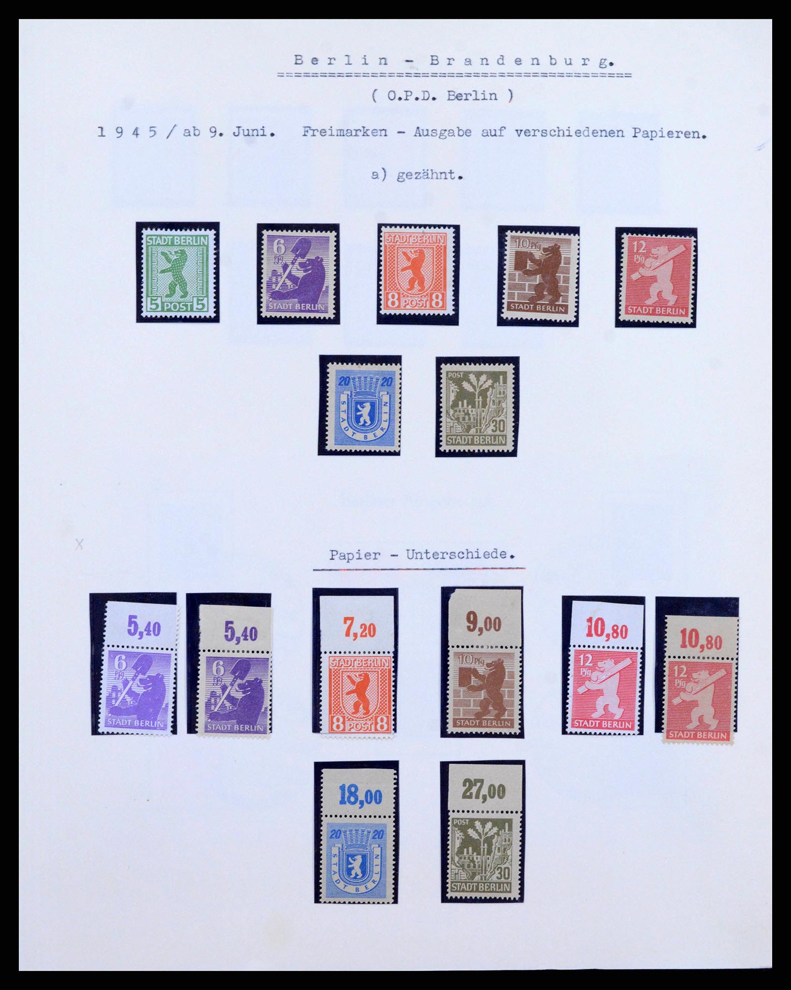 38630 0003 - Postzegelverzameling 38630 Sovjet Zone 1945-1949.